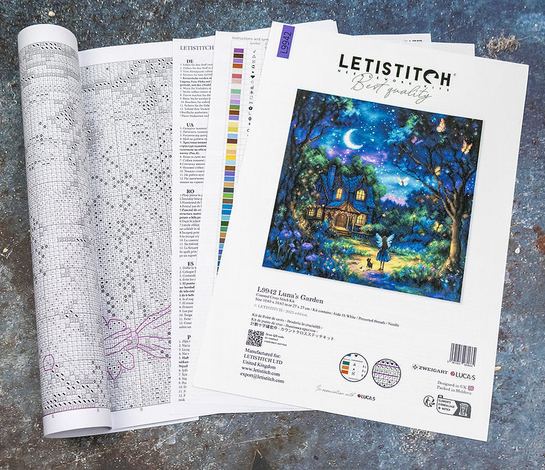 Luna's Garden L9942 Counted Cross Stitch Kit - Image 2
