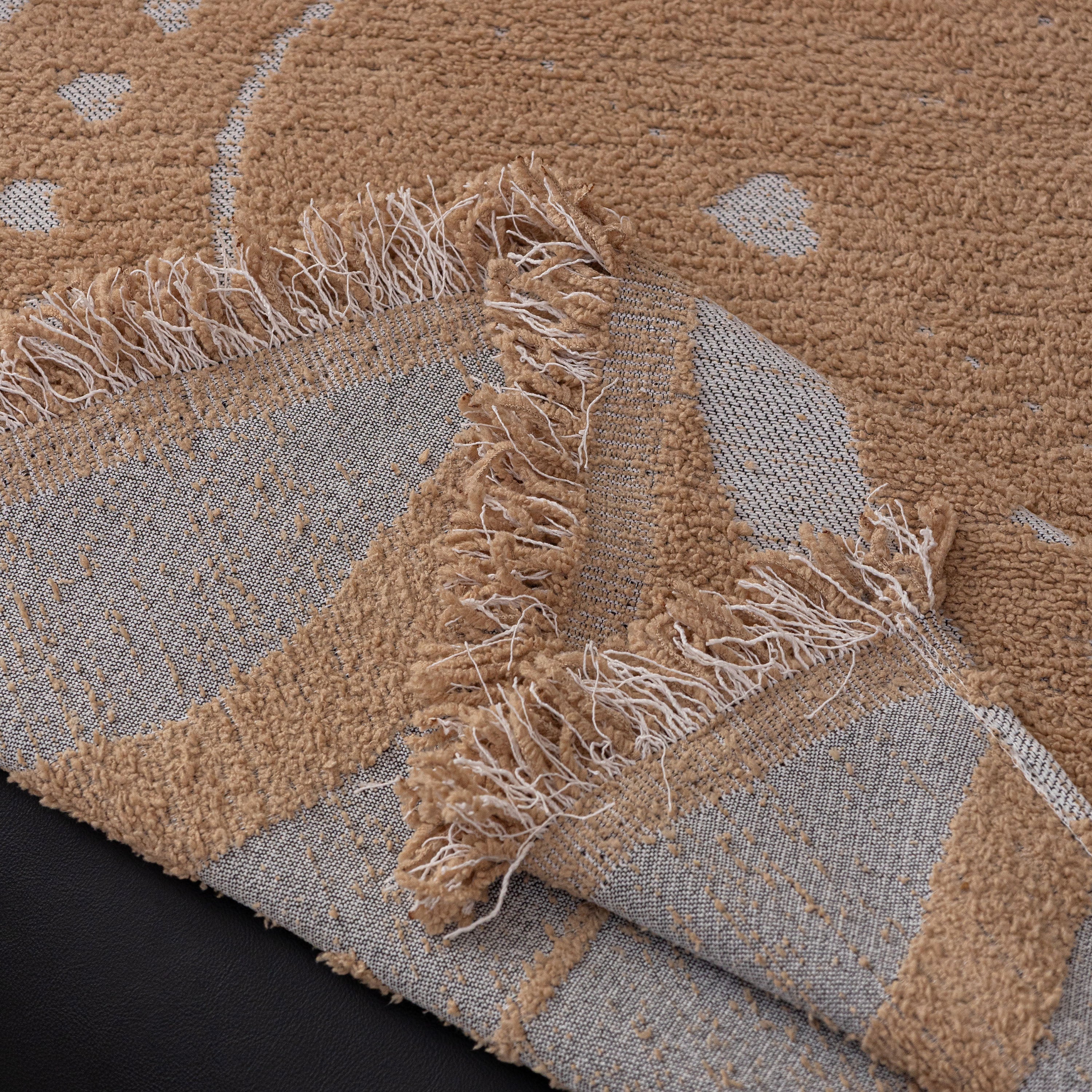 Luxurious Jacquard Couch Cover, Snag-Resistant Pet Friendly Couch Throw with Fringe - Image 46