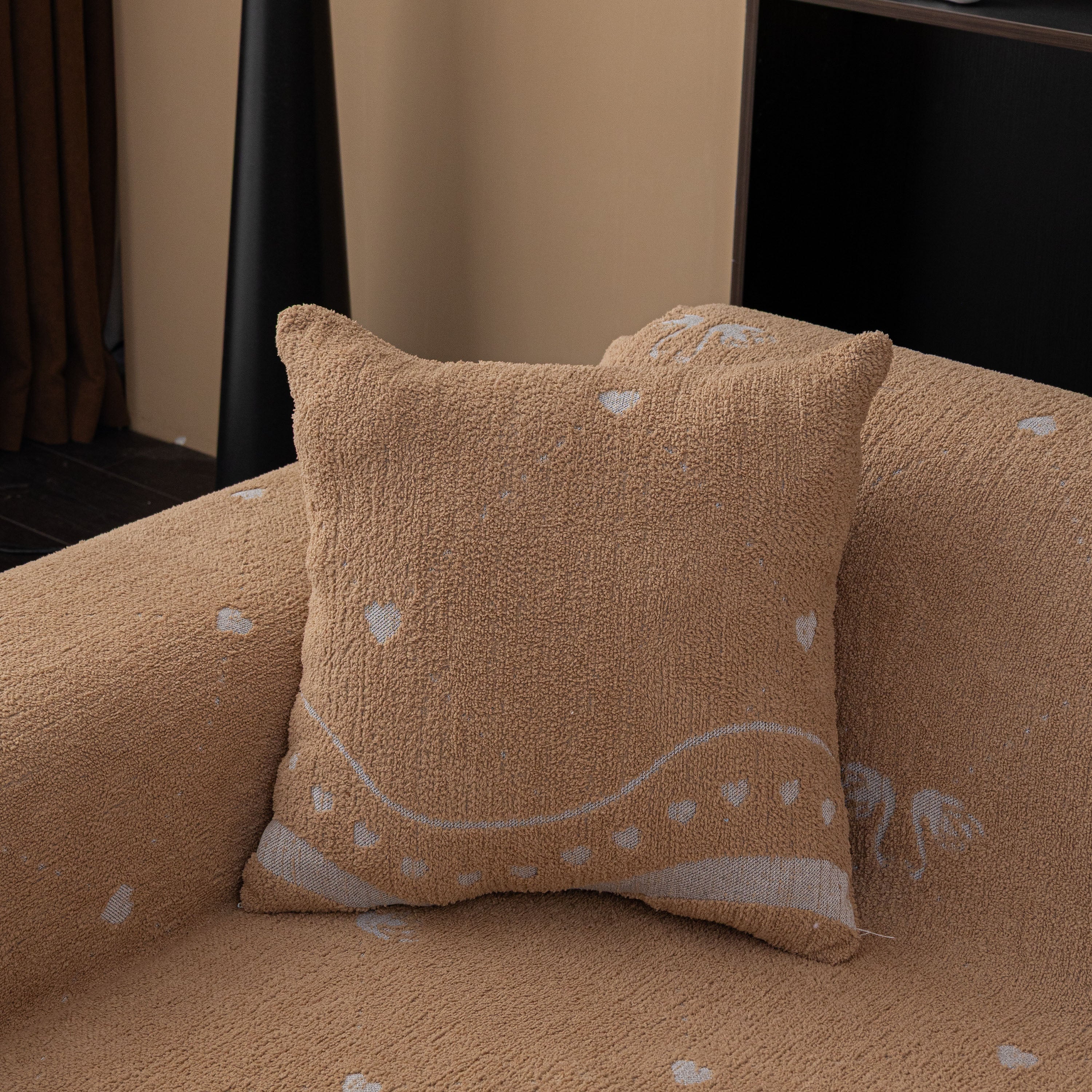 Luxurious Jacquard Couch Cover, Snag-Resistant Pet Friendly Couch Throw with Fringe - Image 47