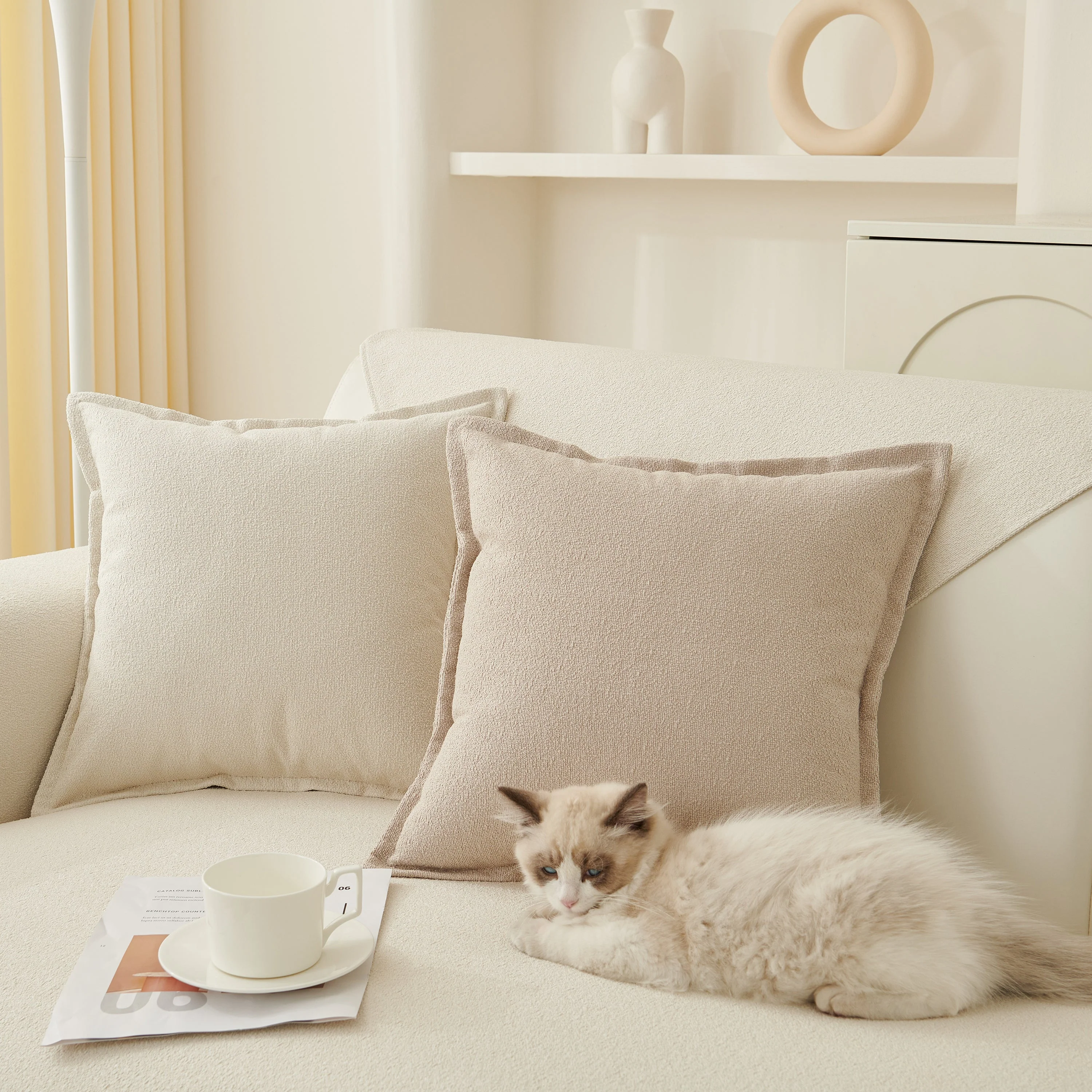 Luxurious Teddy Velvet Solid Sofa Towel - Non-Slip Waterproof Sofa Cover Furniture Protector and Pet Couch Cover - Image 2