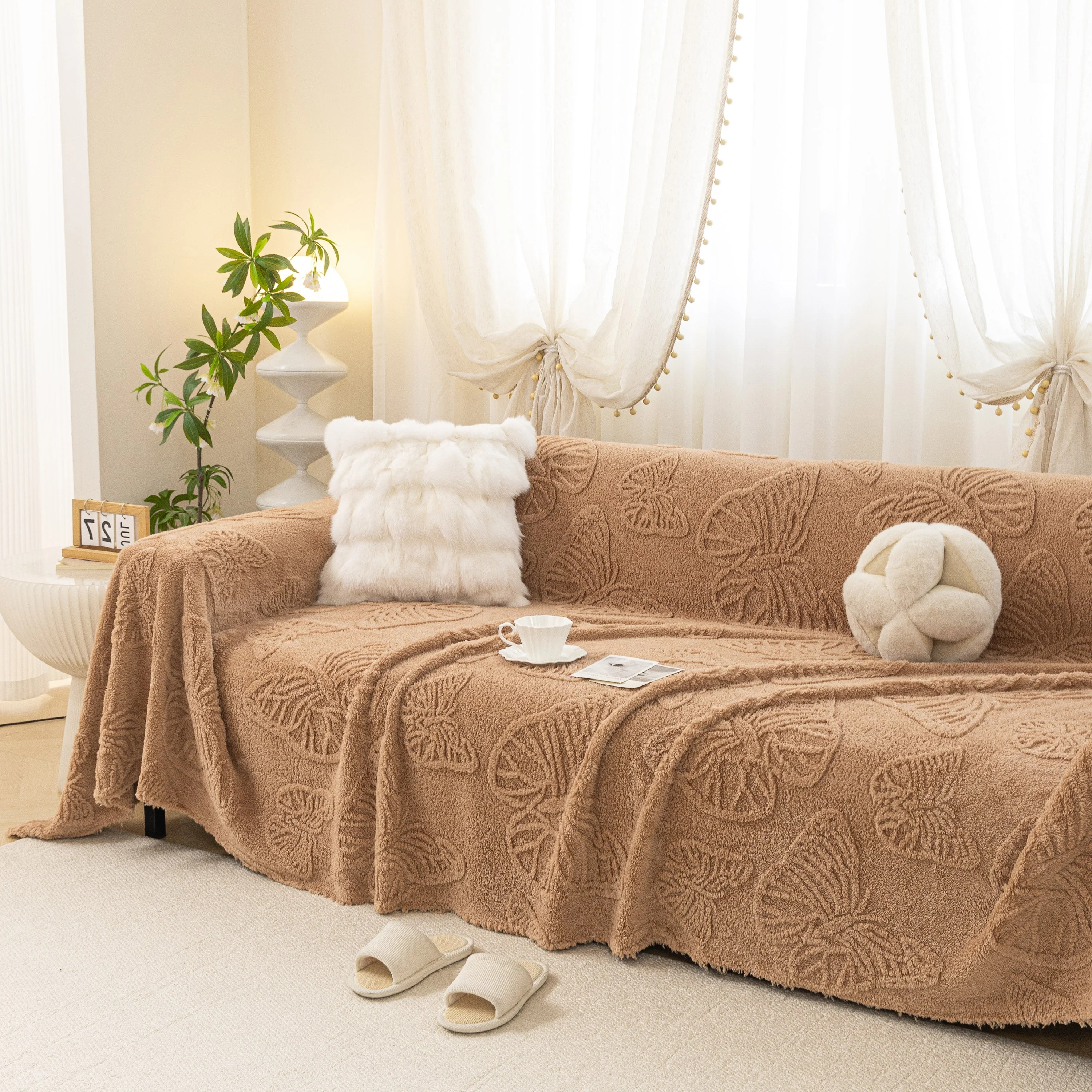 Luxury 3D Butterfly Jacquard Sofa Throw Blanket, Ultra-Soft Plush Fleece Couch Cover - Image 19