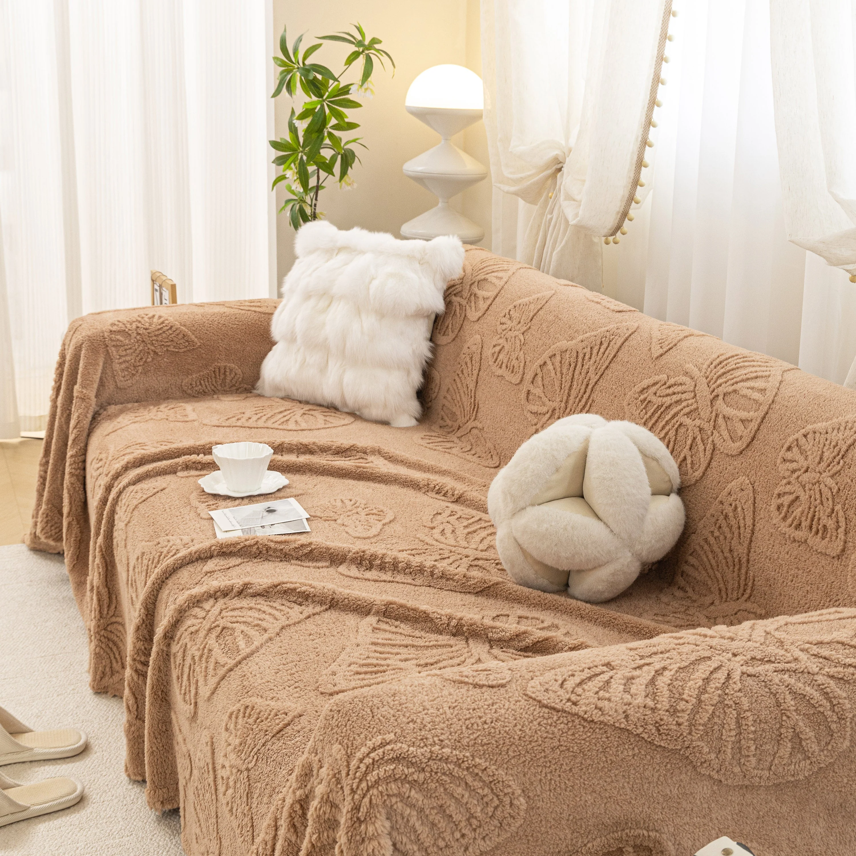 Luxury 3D Butterfly Jacquard Sofa Throw Blanket, Ultra-Soft Plush Fleece Couch Cover - Image 22