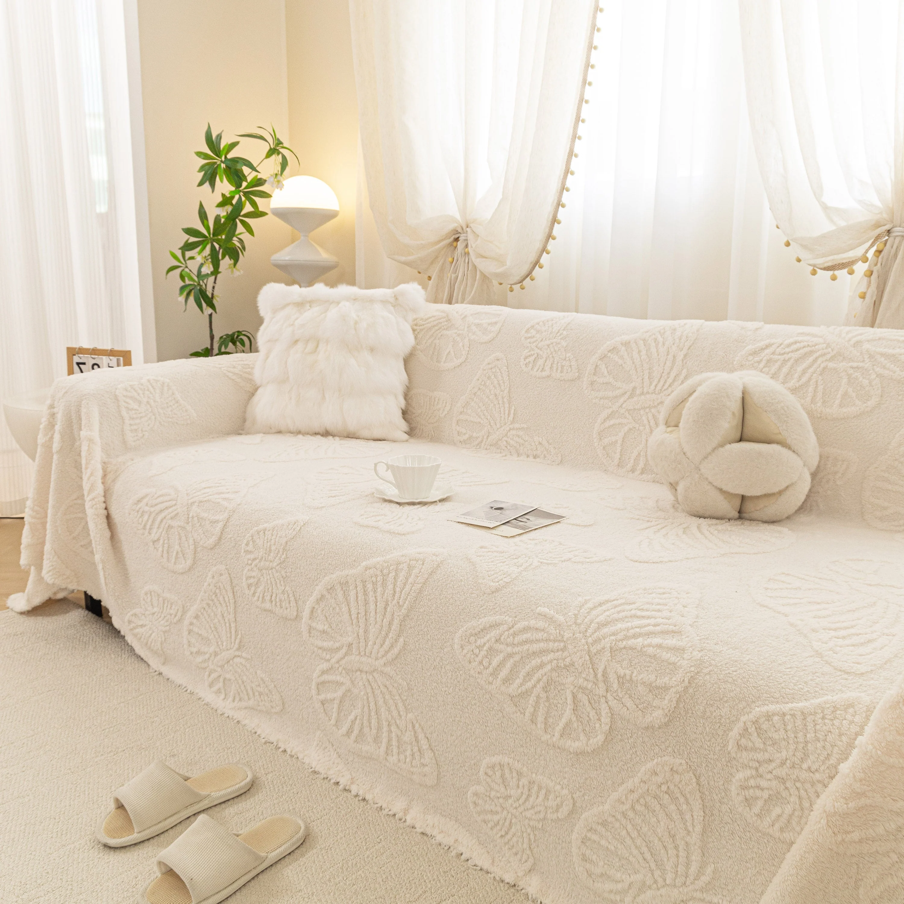 Luxury 3D Butterfly Jacquard Sofa Throw Blanket, Ultra-Soft Plush Fleece Couch Cover - Image 32