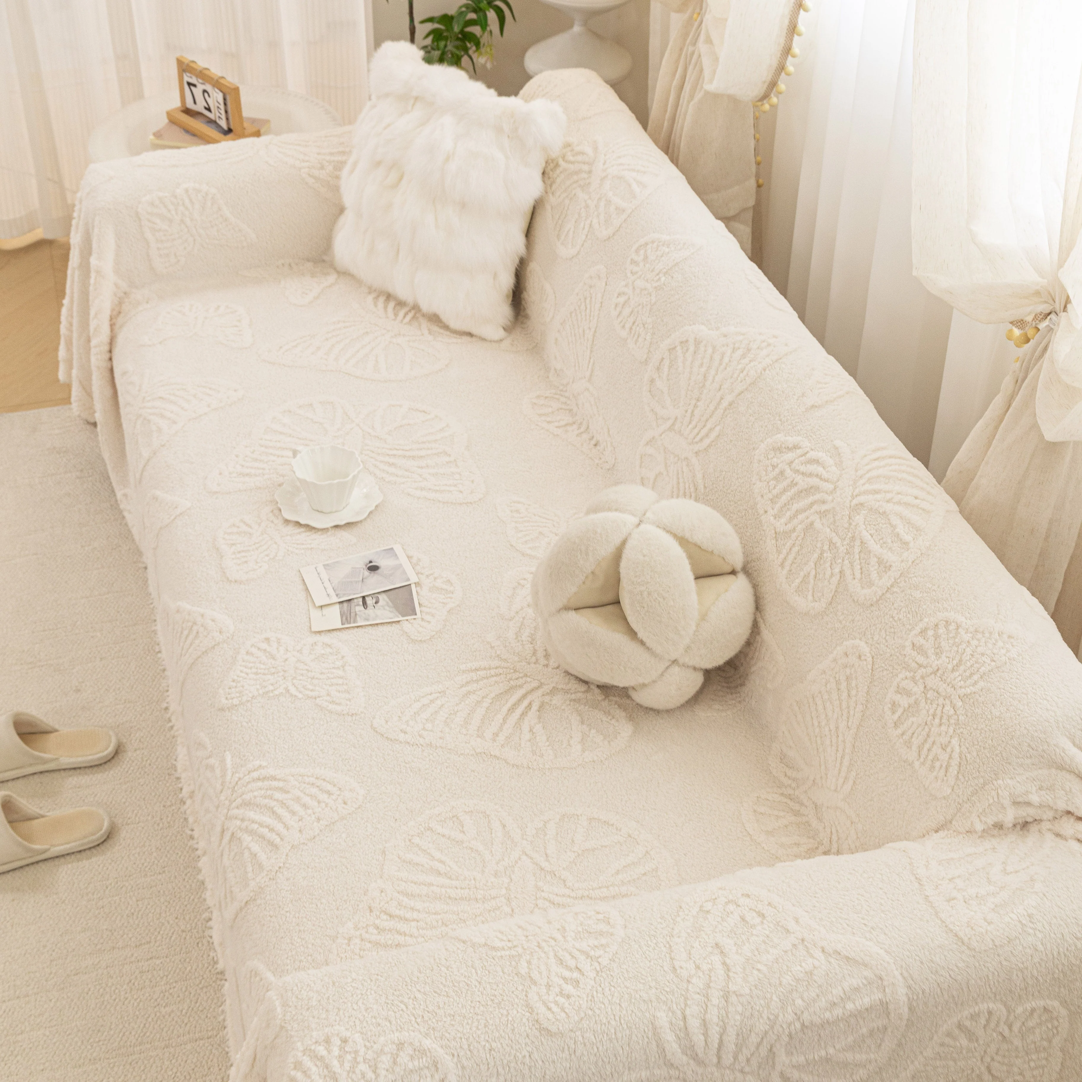 Luxury 3D Butterfly Jacquard Sofa Throw Blanket, Ultra-Soft Plush Fleece Couch Cover - Image 49