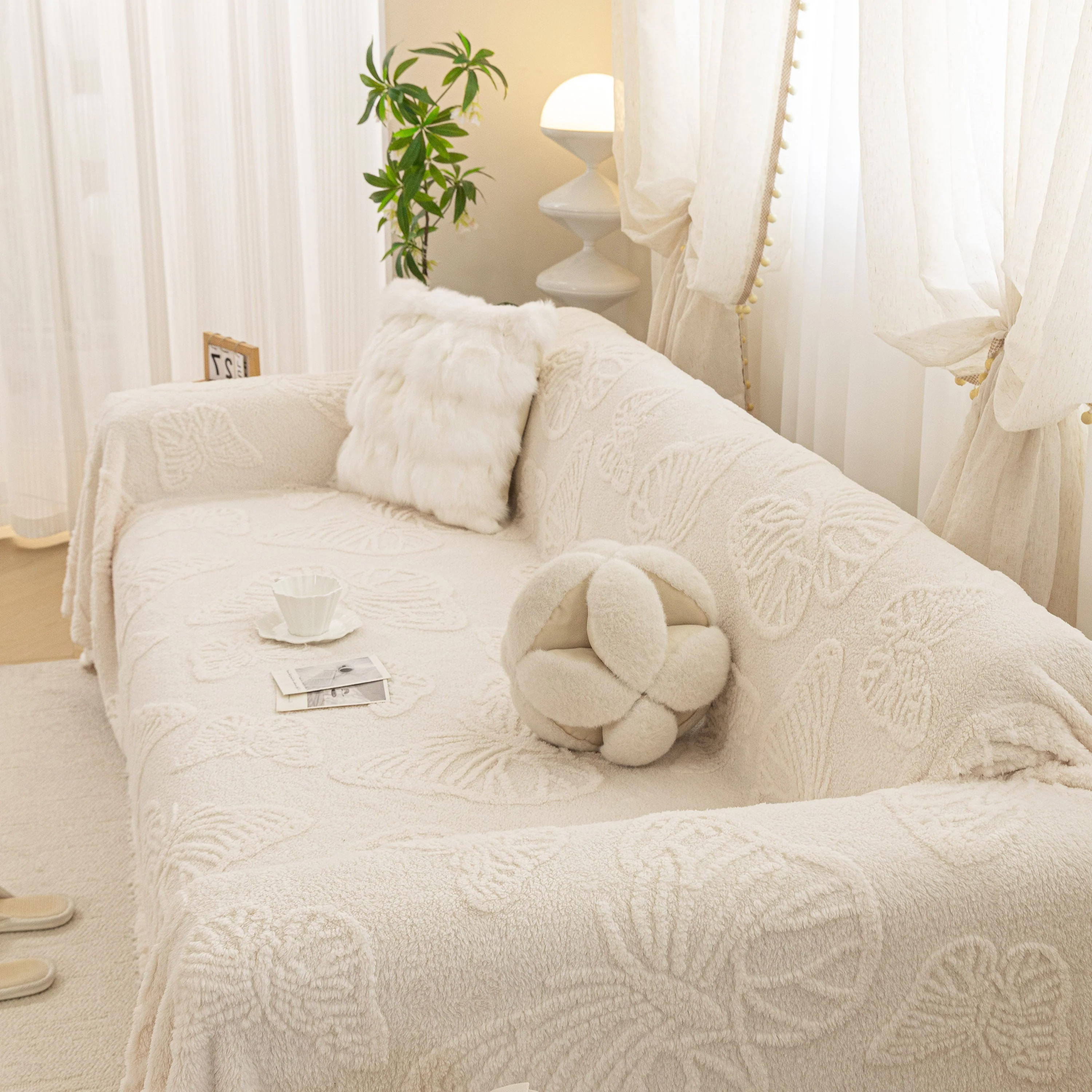 Luxury 3D Butterfly Jacquard Sofa Throw Blanket, Ultra-Soft Plush Fleece Couch Cover - Image 51