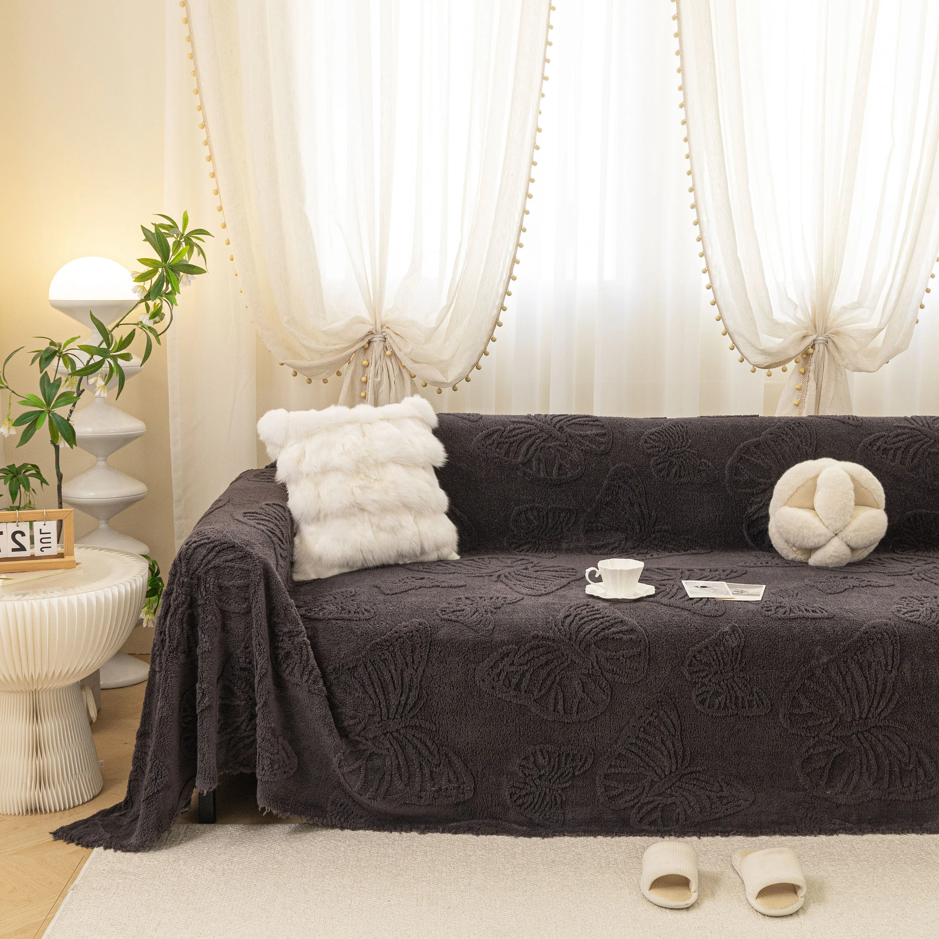 Luxury 3D Butterfly Jacquard Sofa Throw Blanket, Ultra-Soft Plush Fleece Couch Cover - Image 54