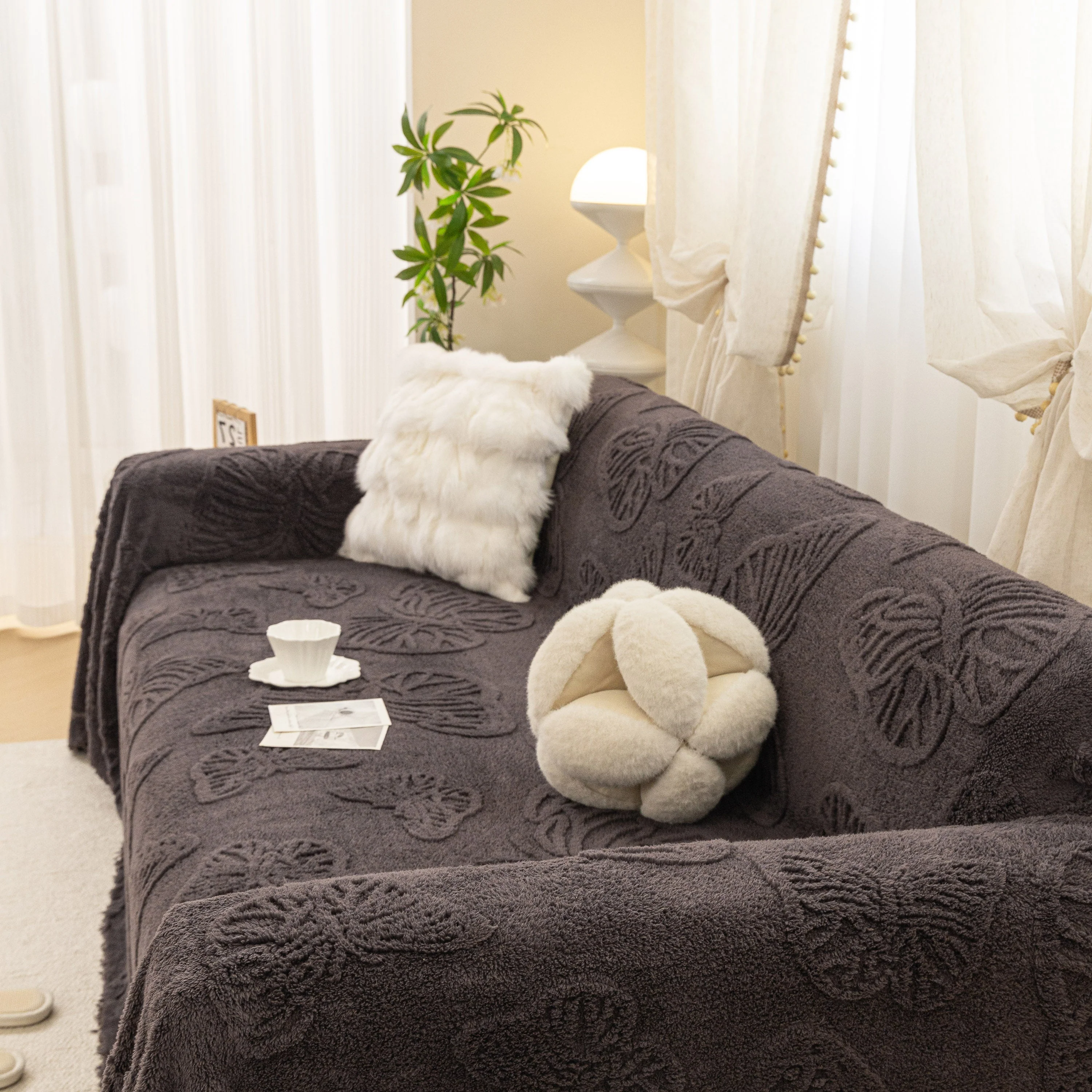Luxury 3D Butterfly Jacquard Sofa Throw Blanket, Ultra-Soft Plush Fleece Couch Cover - Image 72
