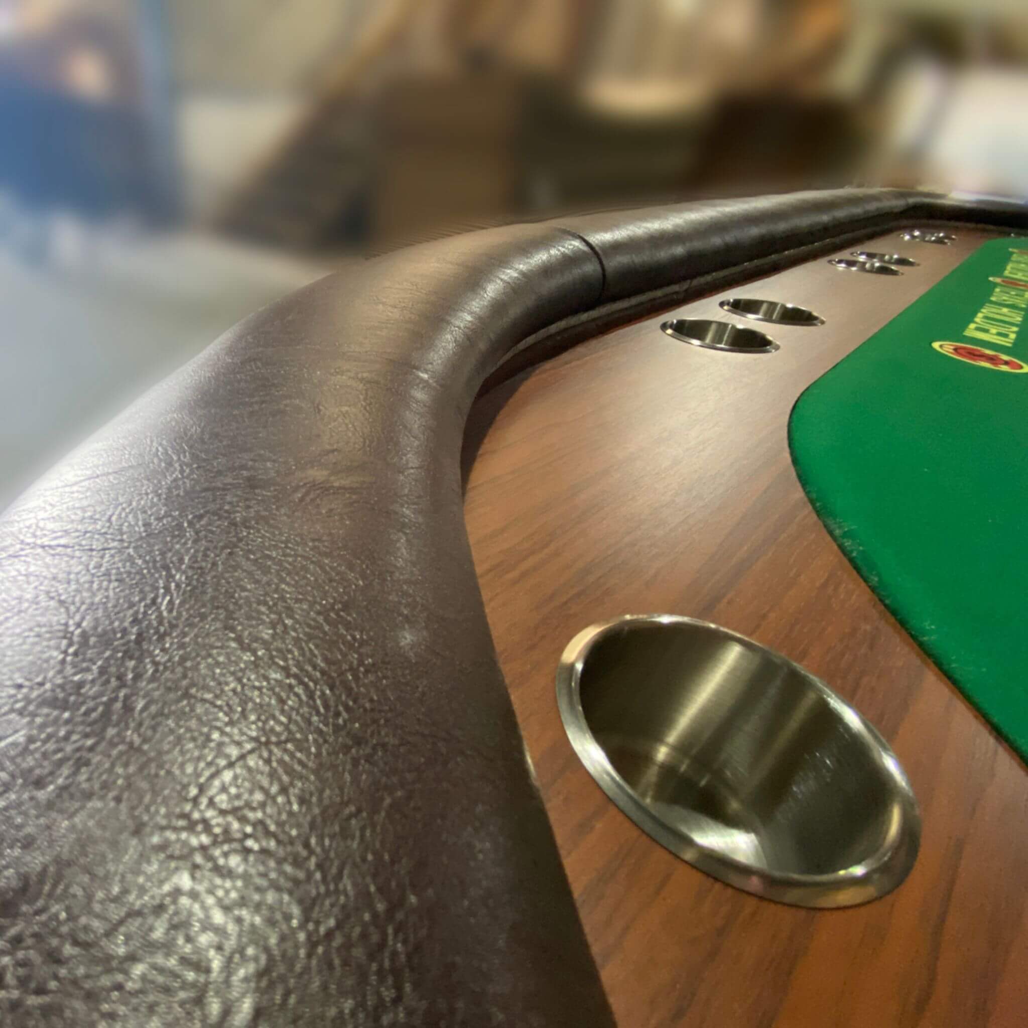 Luxury 96-Inch Gaming Table With LED Lights, Durable Velvet Surface, And Sturdy Pedestal Base (SAK92853) - Image 10