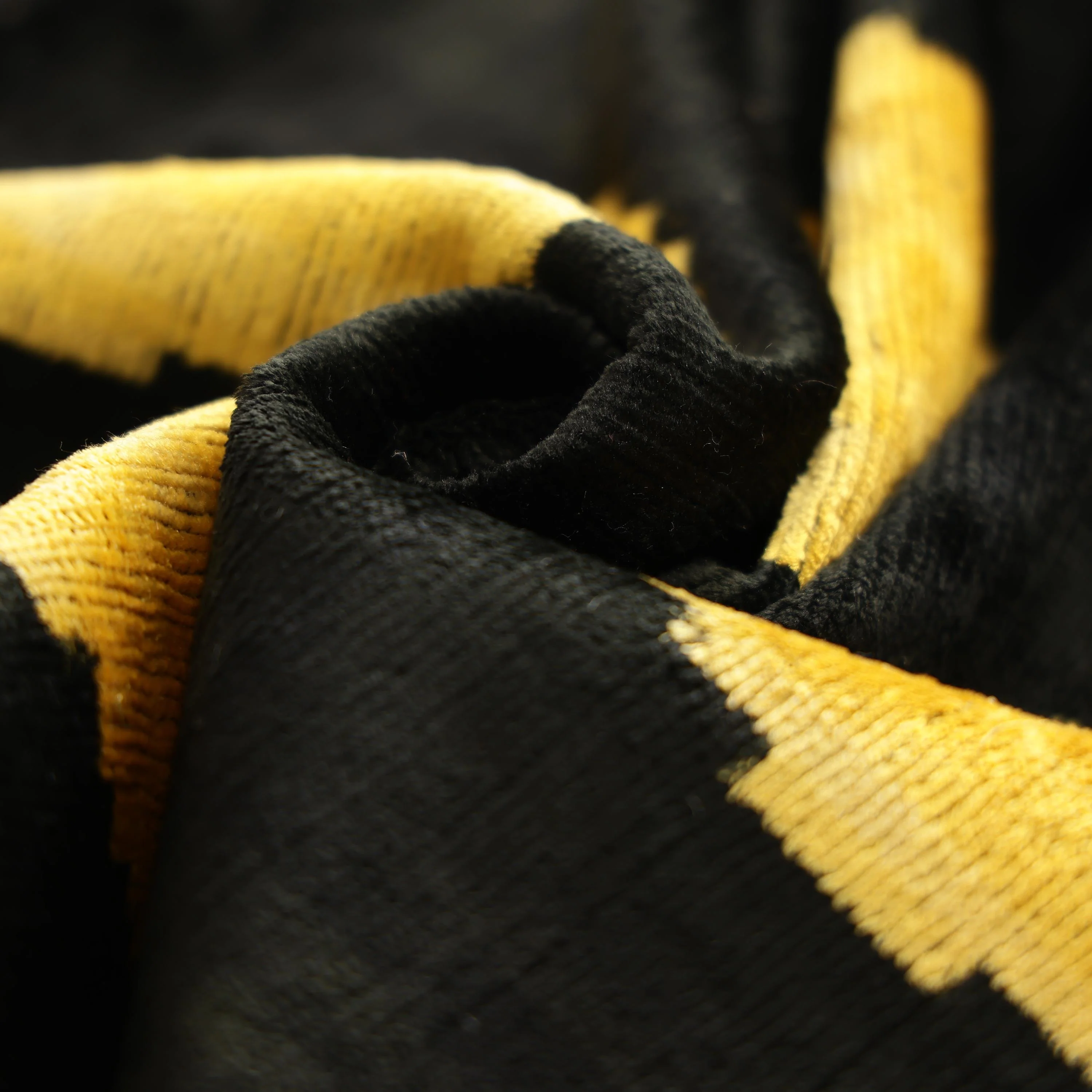 Luxury Black & Gold Silk Velvet Pillow 20x20 Inch | Handmade - Image 2