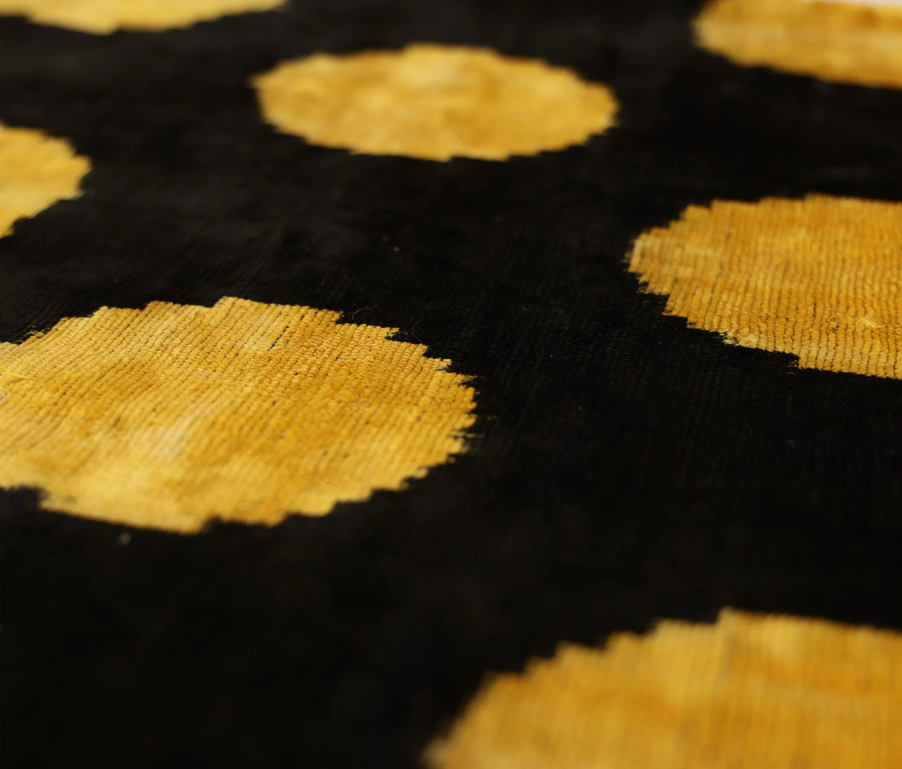 Luxury Black & Gold Silk Velvet Pillow 20x20 Inch | Handmade - Image 3