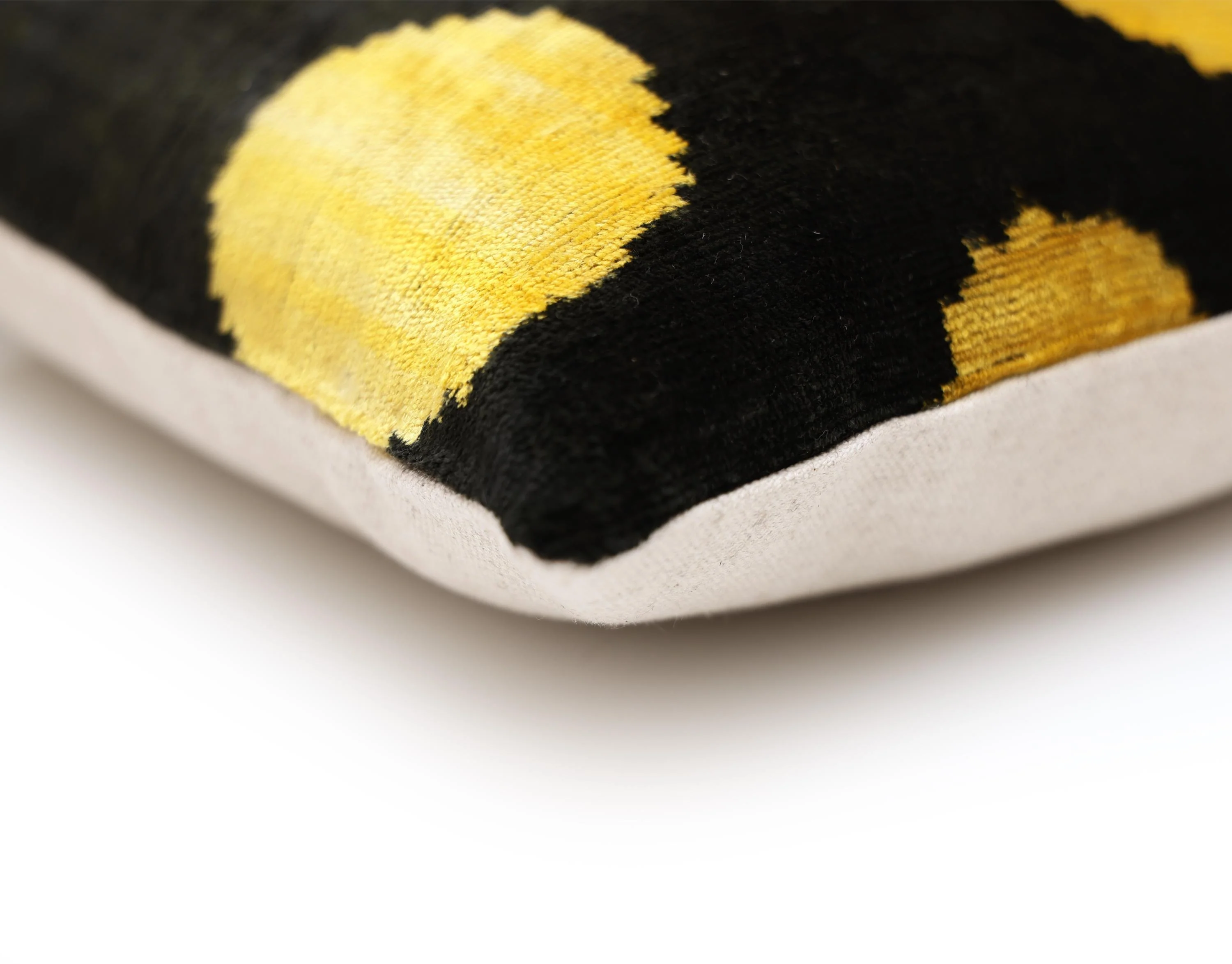 Luxury Black & Gold Silk Velvet Pillow 20x20 Inch | Handmade - Image 8