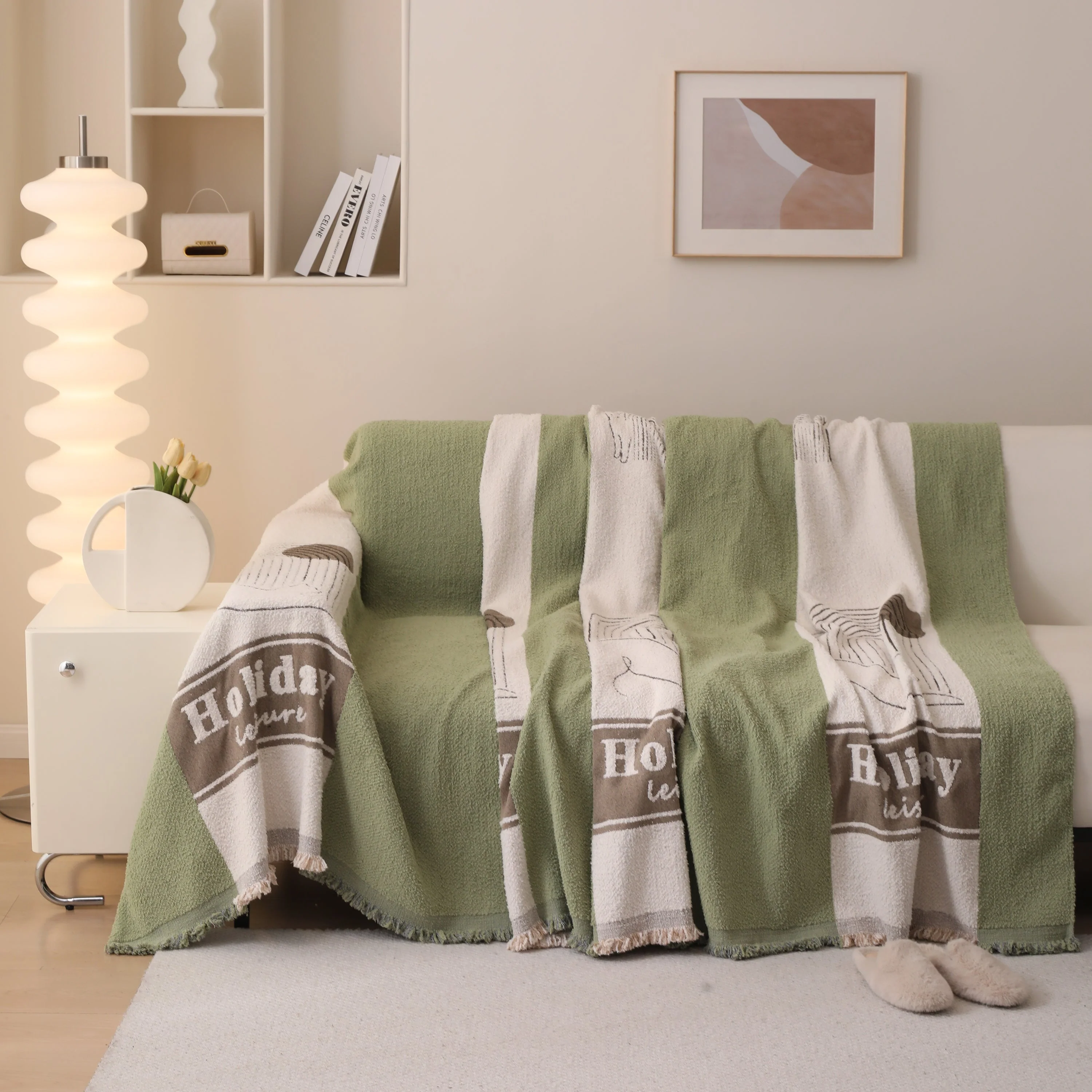 Luxury Cozy Cotton Sofa Blanket Cover Furniture Slipcovers for Most Shape Sofas - Image 10