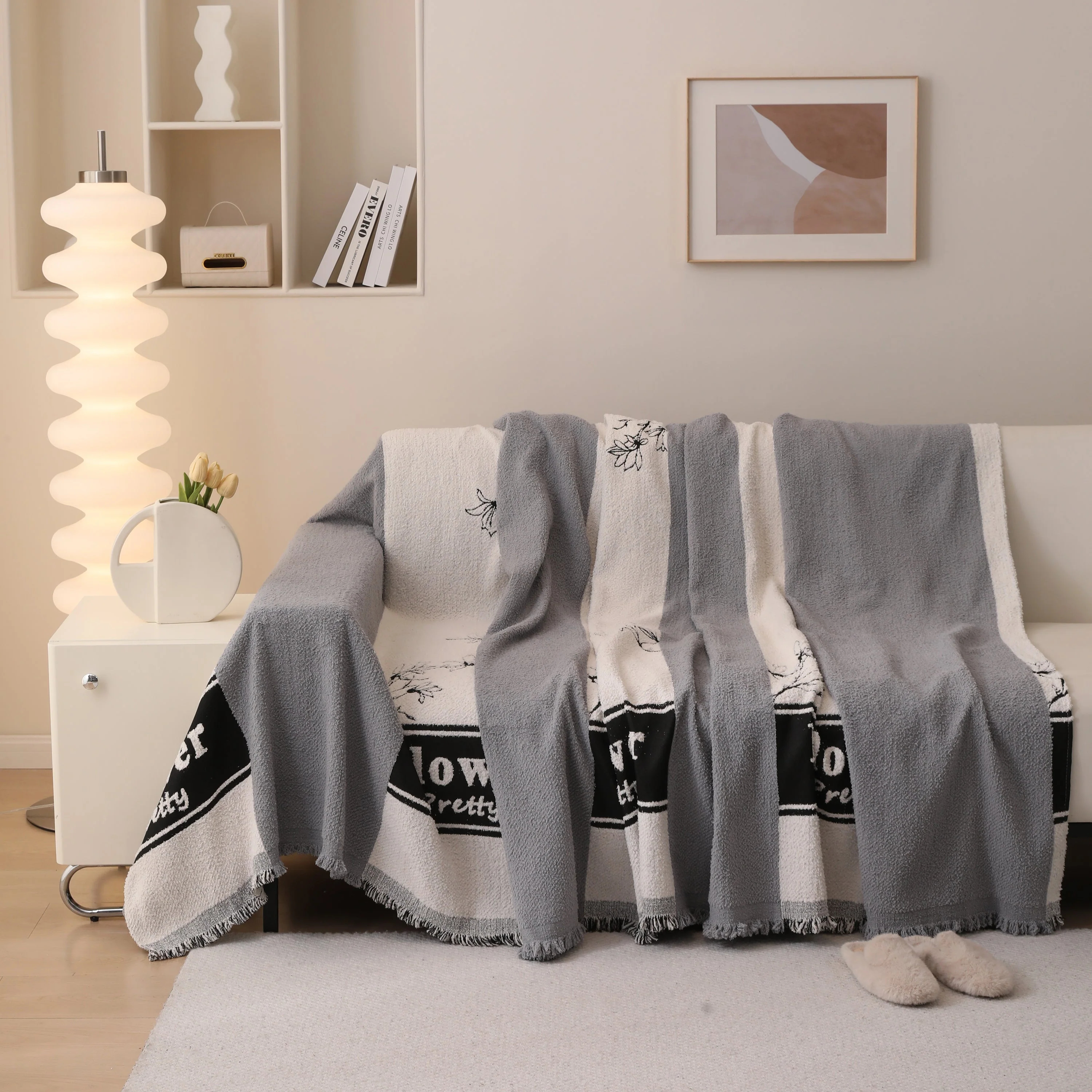 Luxury Cozy Cotton Sofa Blanket Cover Furniture Slipcovers for Most Shape Sofas - Image 95