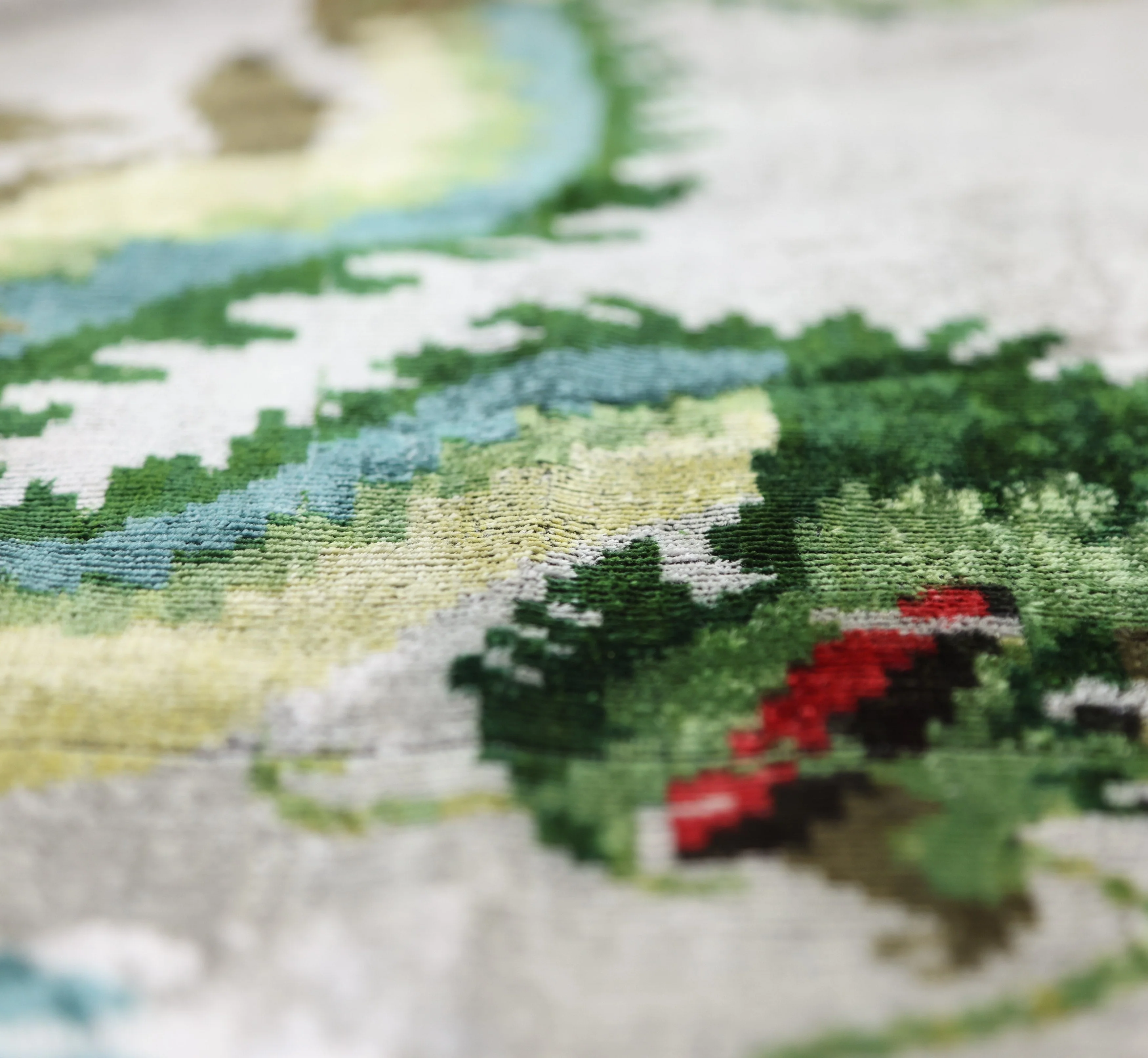 Luxury Dragon Silk Velvet Pillow 16x24 – Handmade Artisan Lumbar Cushion - Image 3
