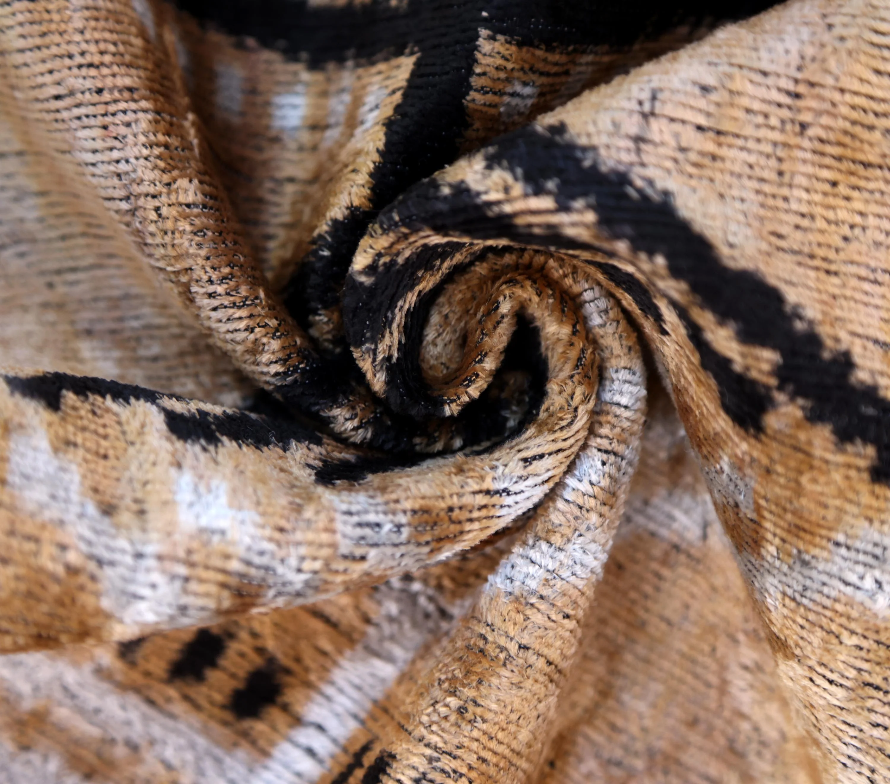 Luxury Earth-Tone Silk Velvet Throw Pillow 16x24 – Handmade Tribal Modern Geometric Lumbar - Image 7