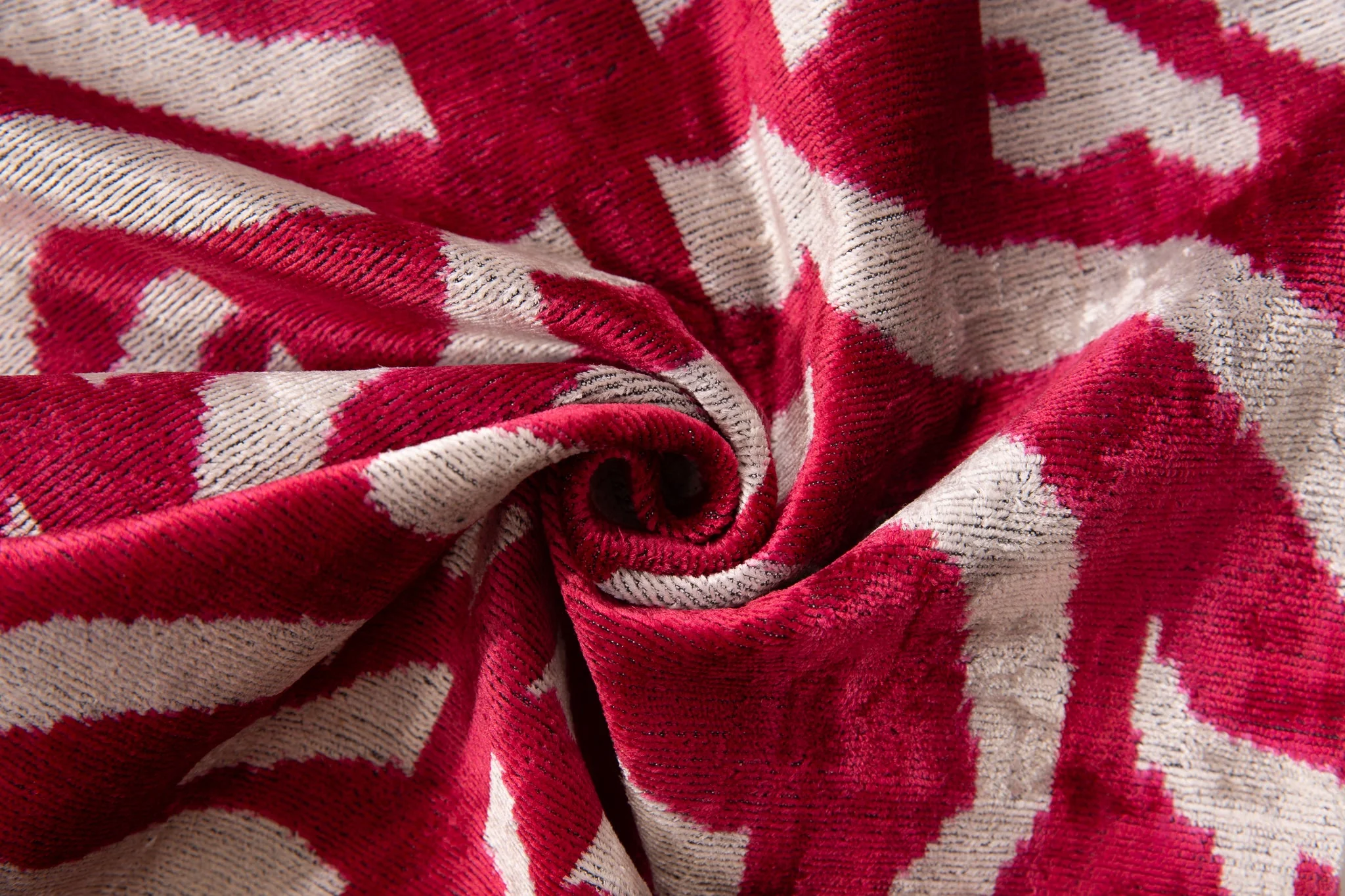 Luxury Handmade Silk Velvet Throw Pillow - Pink and White Zebra Design, 16x24, Super Soft - Image 2