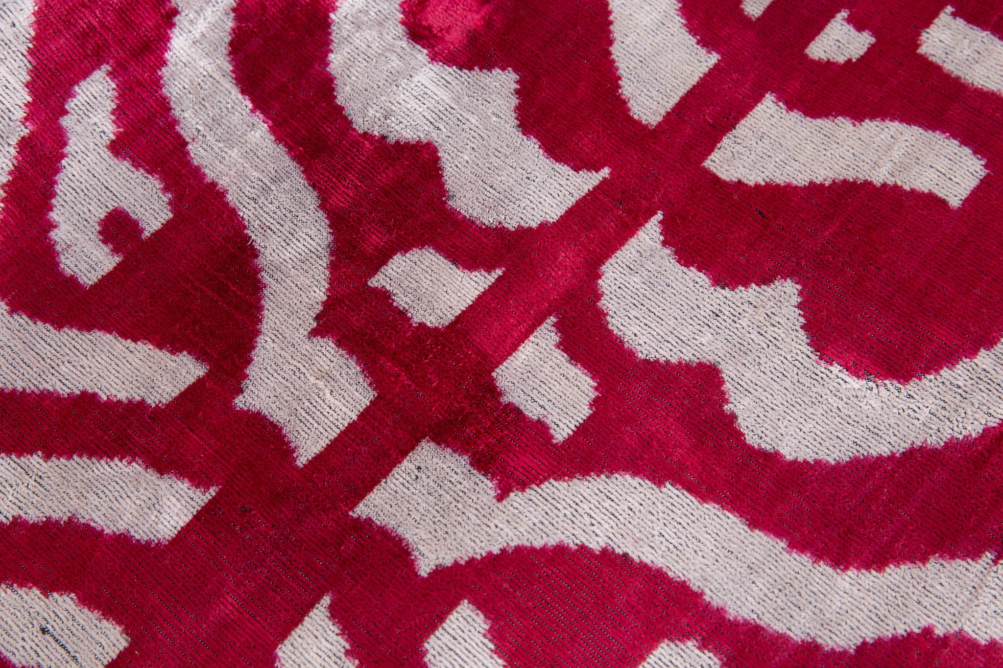 Luxury Handmade Silk Velvet Throw Pillow - Pink and White Zebra Design, 16x24, Super Soft - Image 4