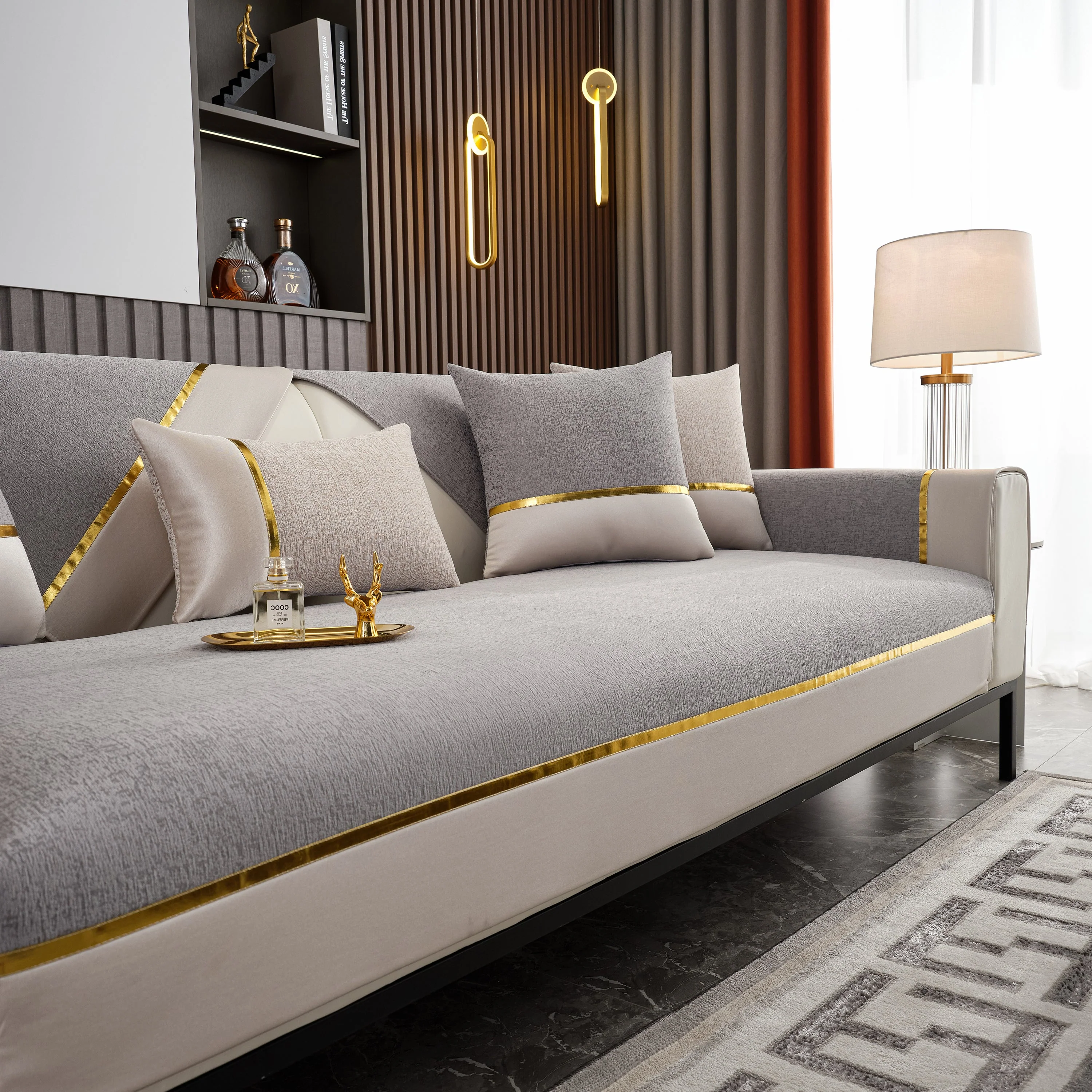 Luxury Leather Couch Protectors with Chenille Sofa Towel Covers, Non-Slip and Washable, Modular Couch Covers - Image 12