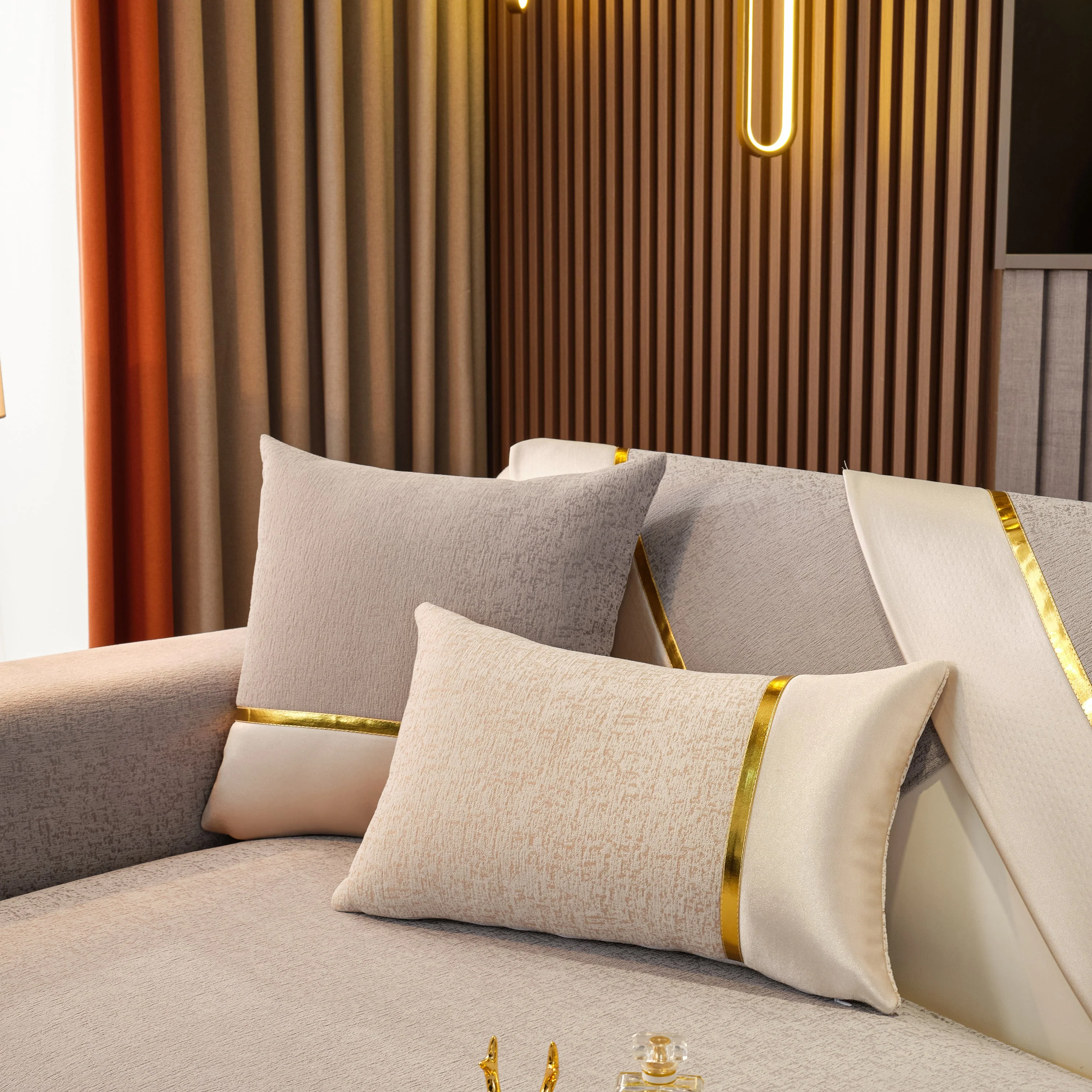 Luxury Leather Couch Protectors with Chenille Sofa Towel Covers, Non-Slip and Washable, Modular Couch Covers - Image 4