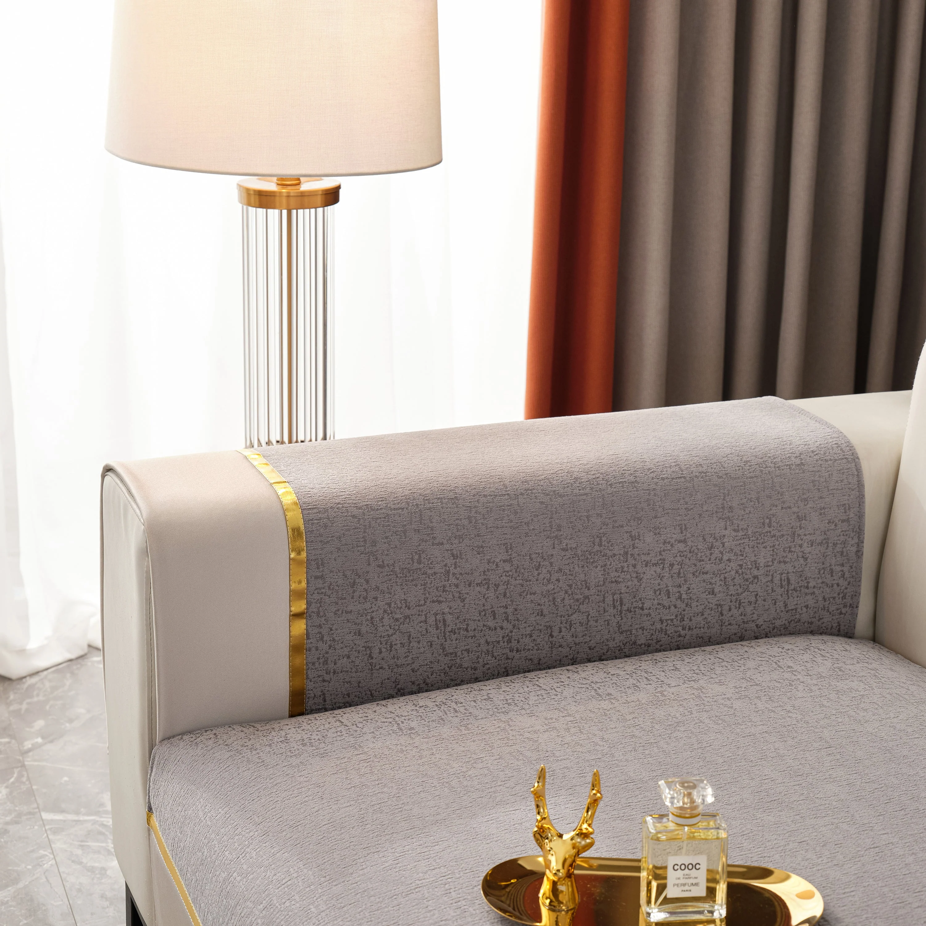 Luxury Leather Couch Protectors with Chenille Sofa Towel Covers, Non-Slip and Washable, Modular Couch Covers - Image 6