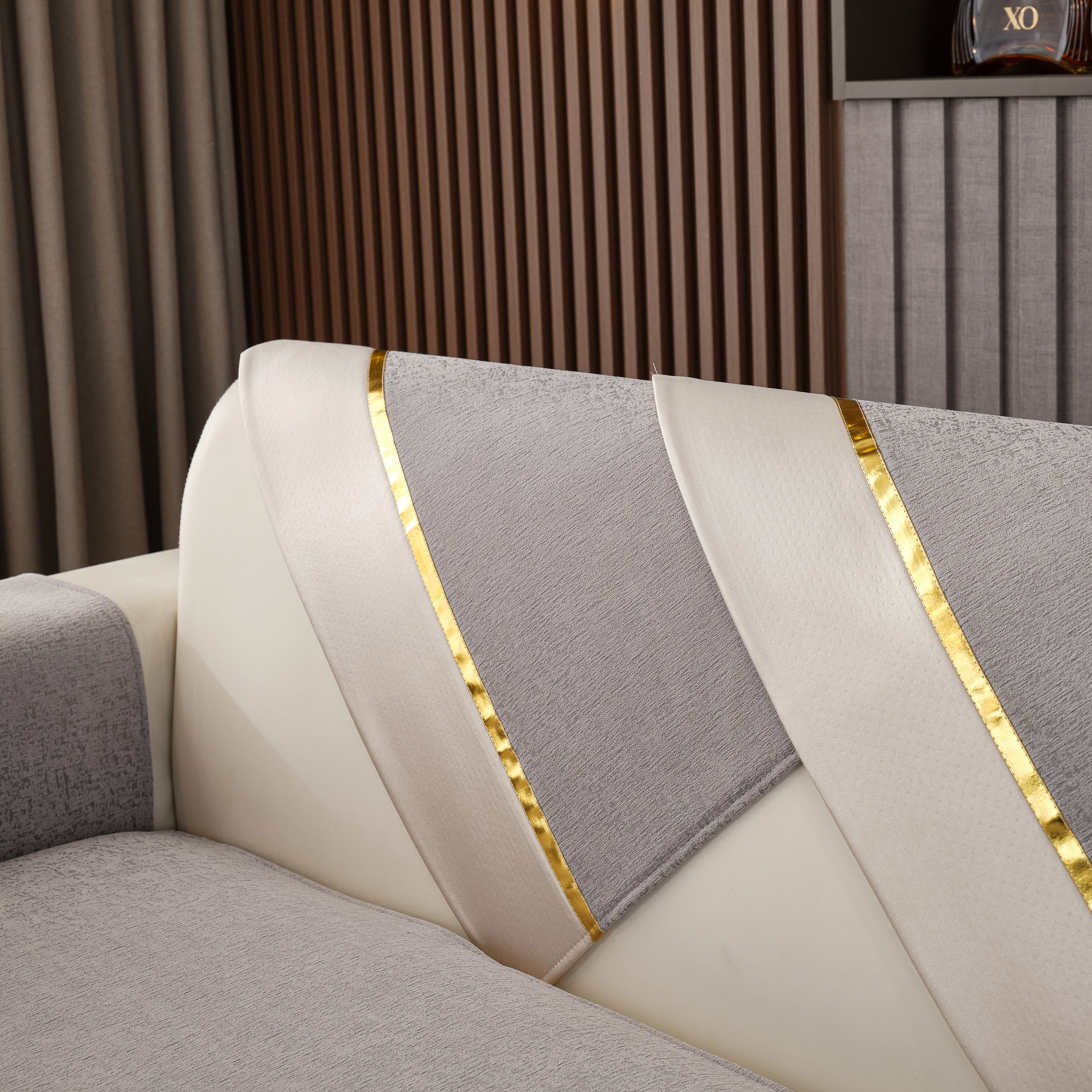 Luxury Leather Couch Protectors with Chenille Sofa Towel Covers, Non-Slip and Washable, Modular Couch Covers - Image 7