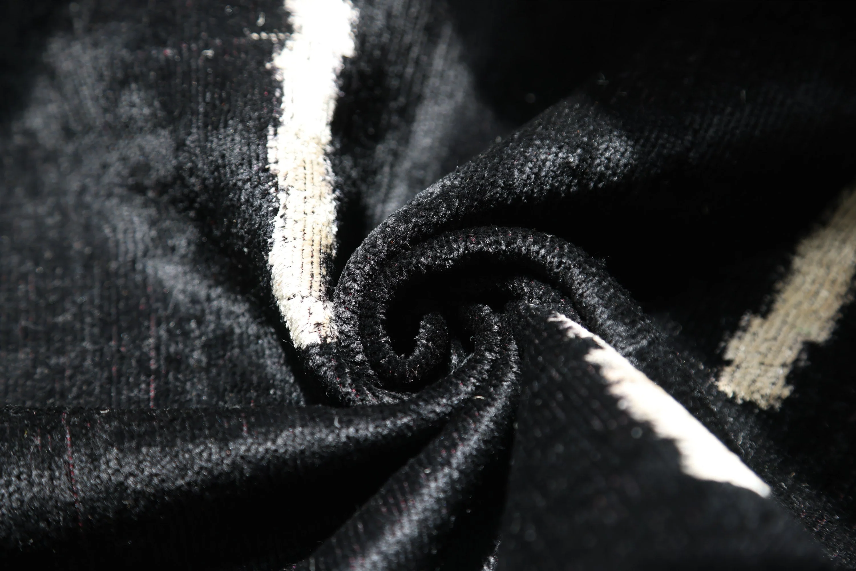 Luxury Minimalist Black Velvet Pillow 16x24 – Handmade Silk Lumbar Cushion with Ivory Accents - Image 2
