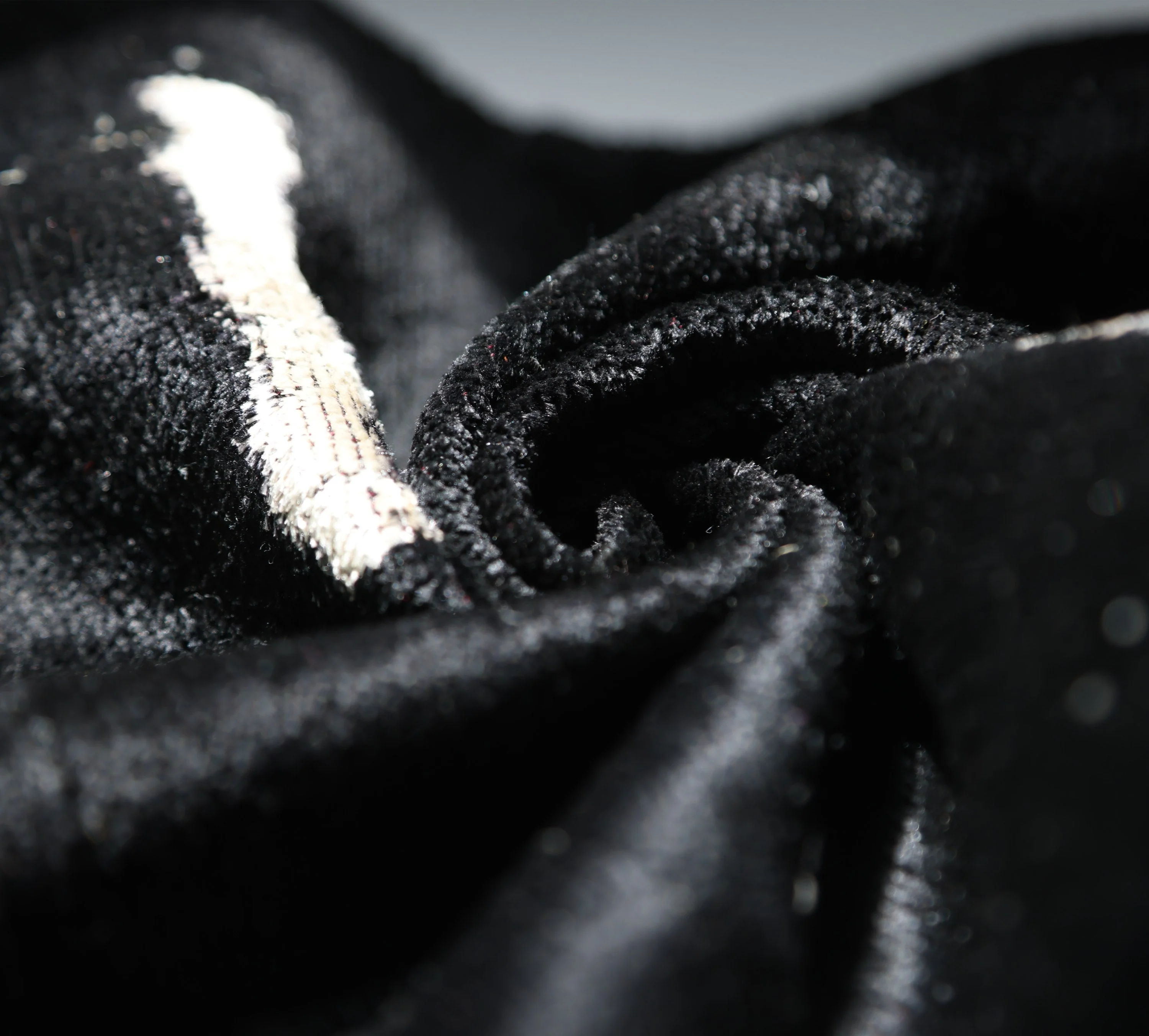 Luxury Minimalist Black Velvet Pillow 16x24 – Handmade Silk Lumbar Cushion with Ivory Accents - Image 7