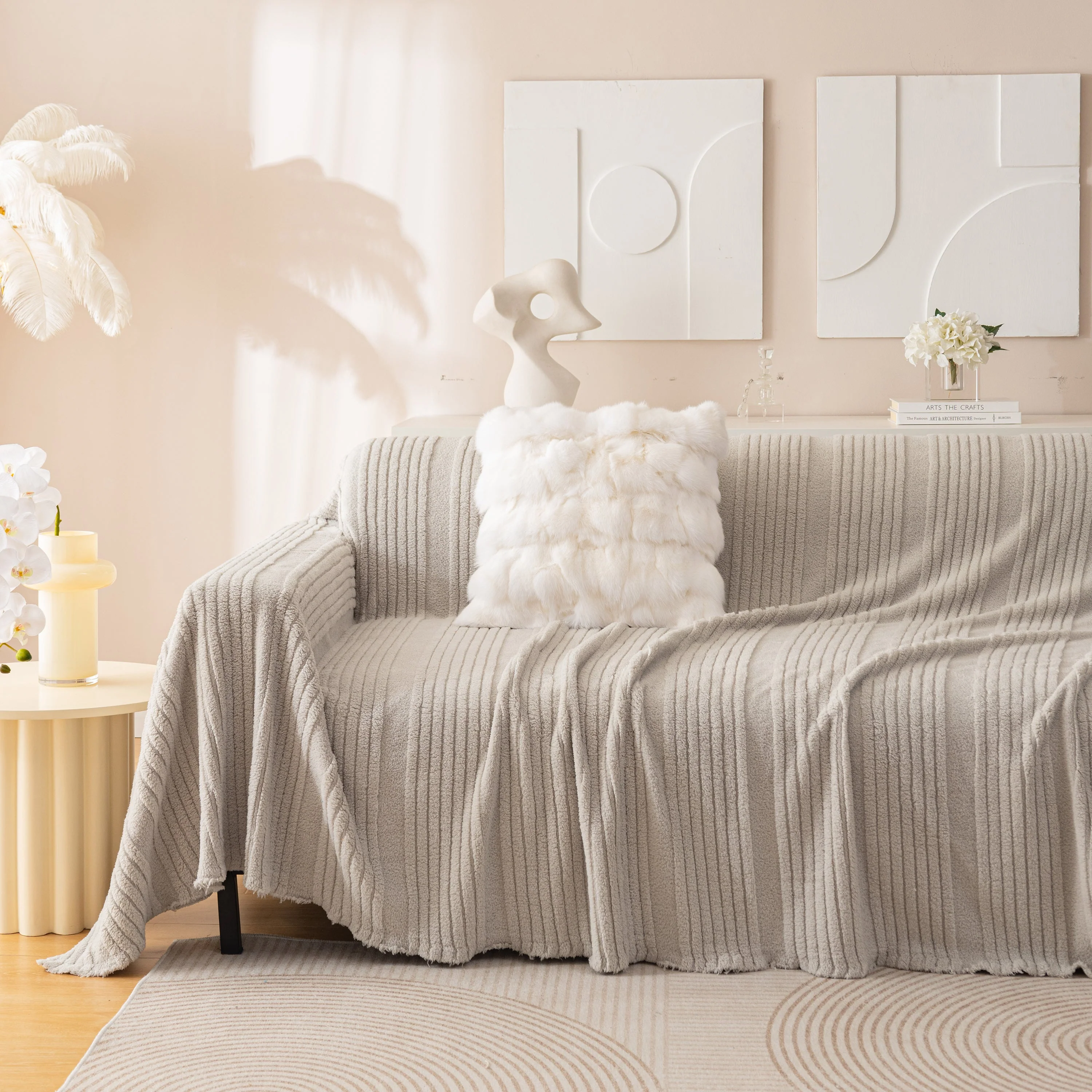 Luxury Oversized Soft Plush L Shape Couch Cover Sofa Throw Cover, Extra Large Blanket to Cover Couch - Image 21