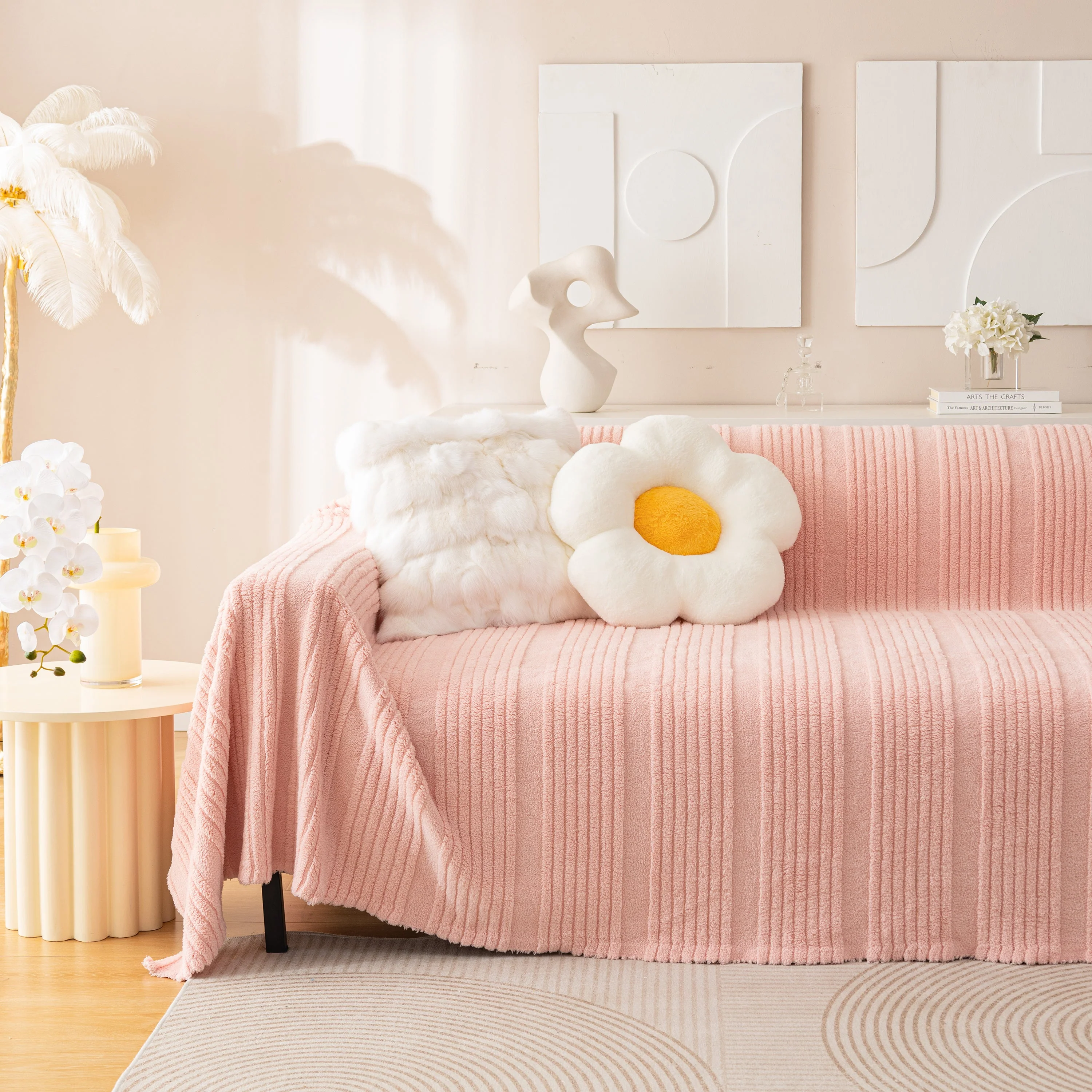 Luxury Oversized Soft Plush L Shape Couch Cover Sofa Throw Cover, Extra Large Blanket to Cover Couch - Image 25