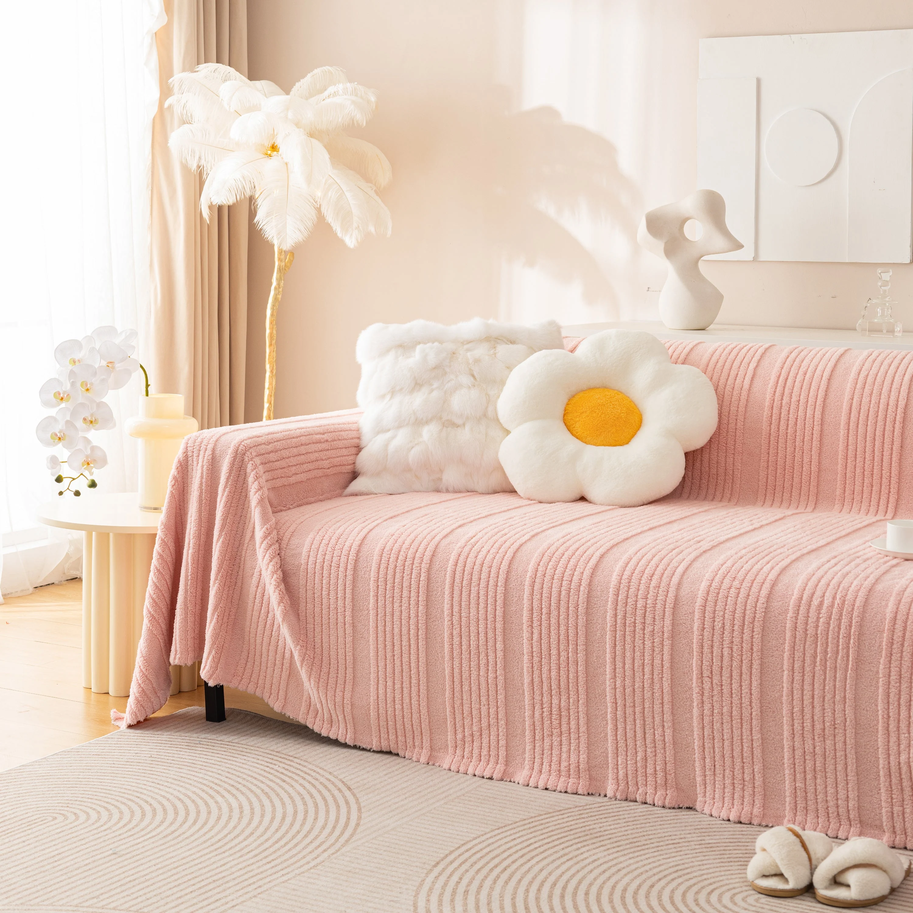 Luxury Oversized Soft Plush L Shape Couch Cover Sofa Throw Cover, Extra Large Blanket to Cover Couch - Image 26