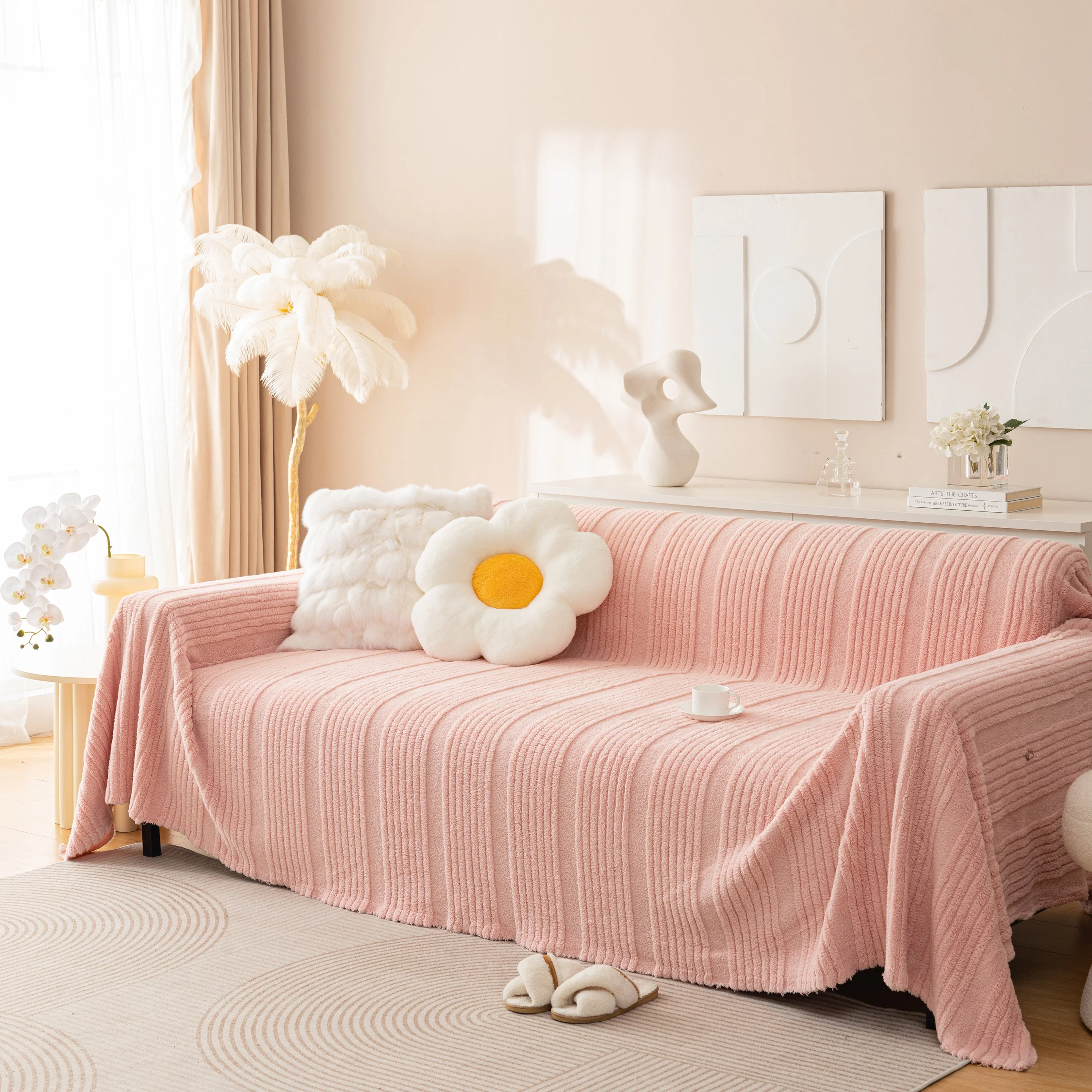 Luxury Oversized Soft Plush L Shape Couch Cover Sofa Throw Cover, Extra Large Blanket to Cover Couch - Image 27
