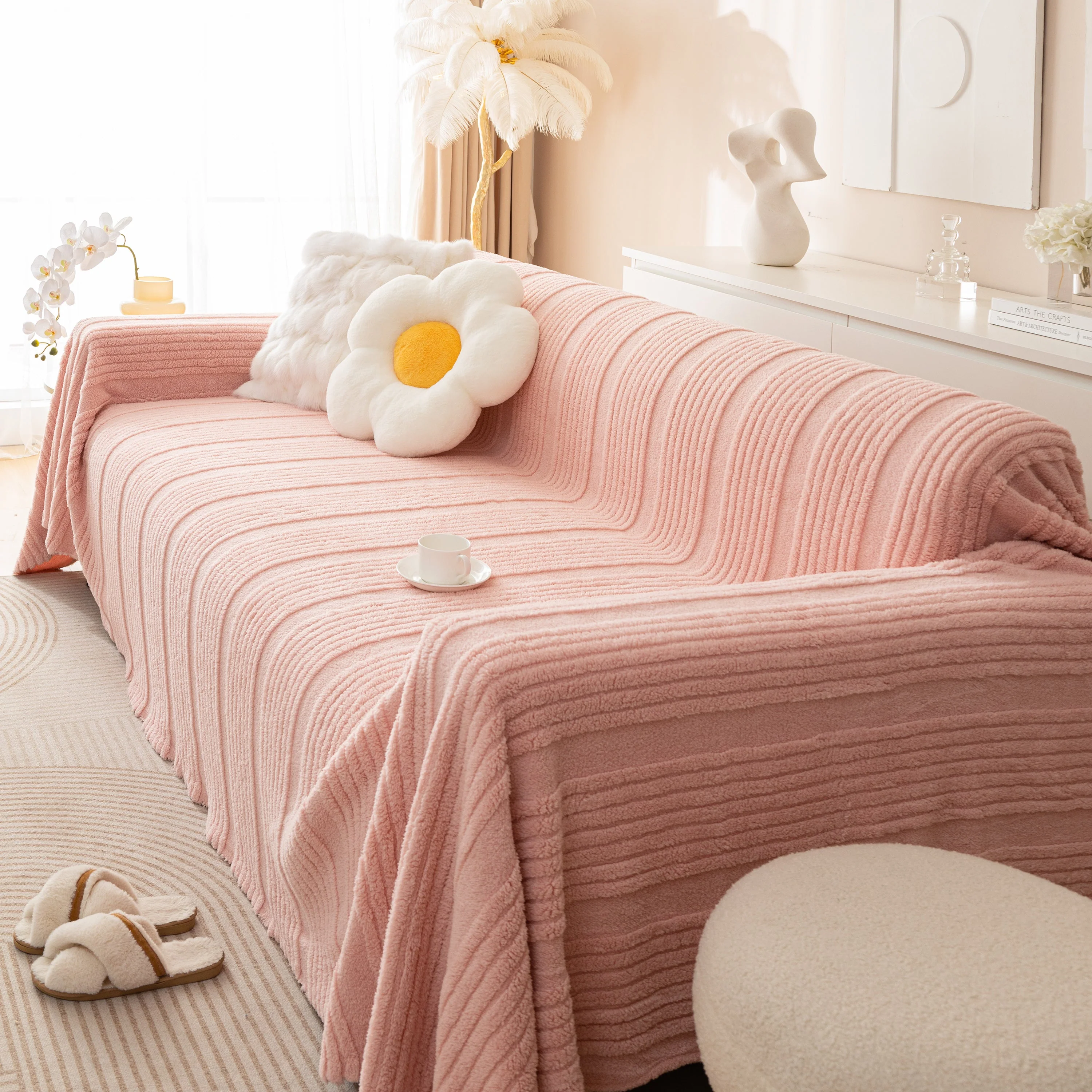 Luxury Oversized Soft Plush L Shape Couch Cover Sofa Throw Cover, Extra Large Blanket to Cover Couch - Image 30