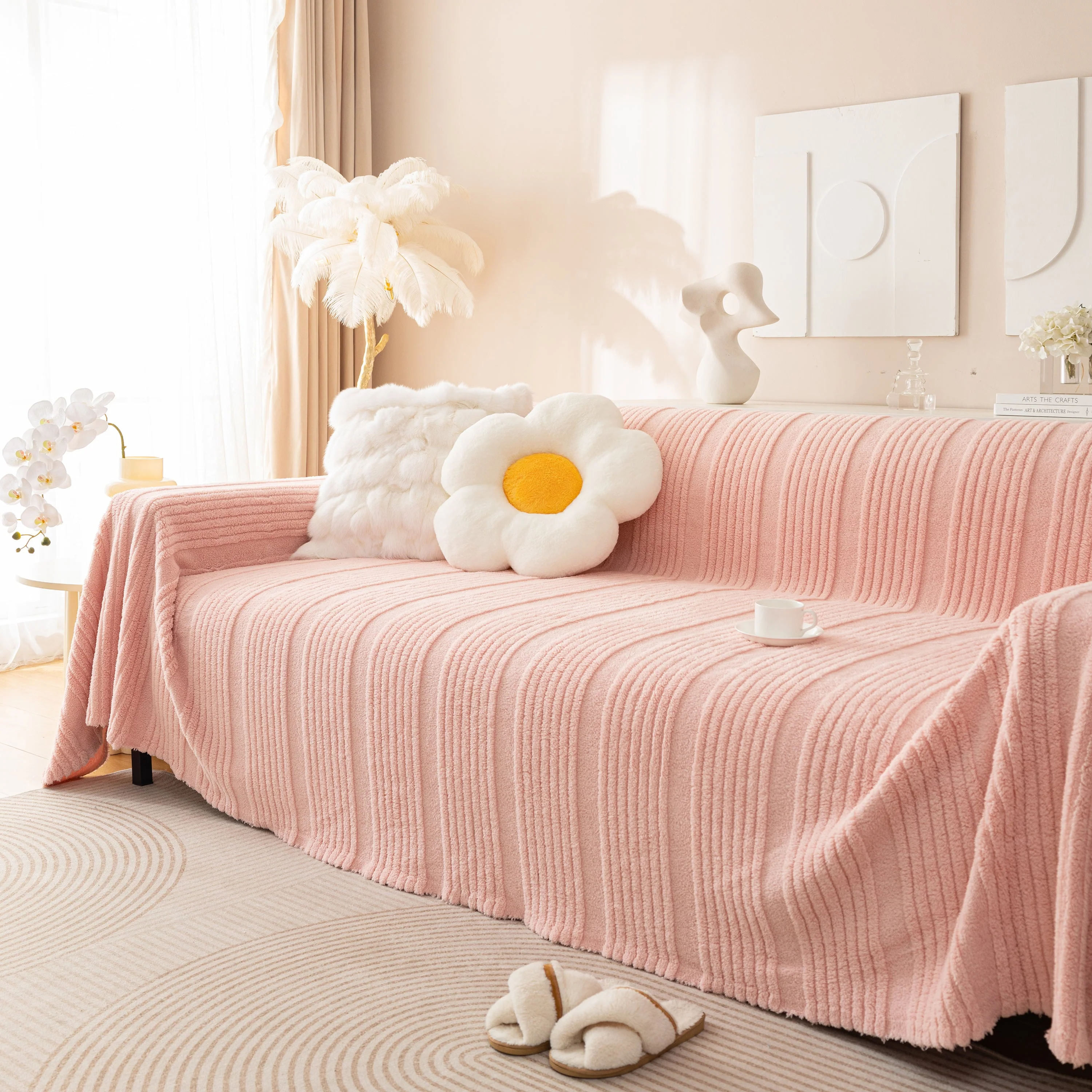 Luxury Oversized Soft Plush L Shape Couch Cover Sofa Throw Cover, Extra Large Blanket to Cover Couch - Image 32