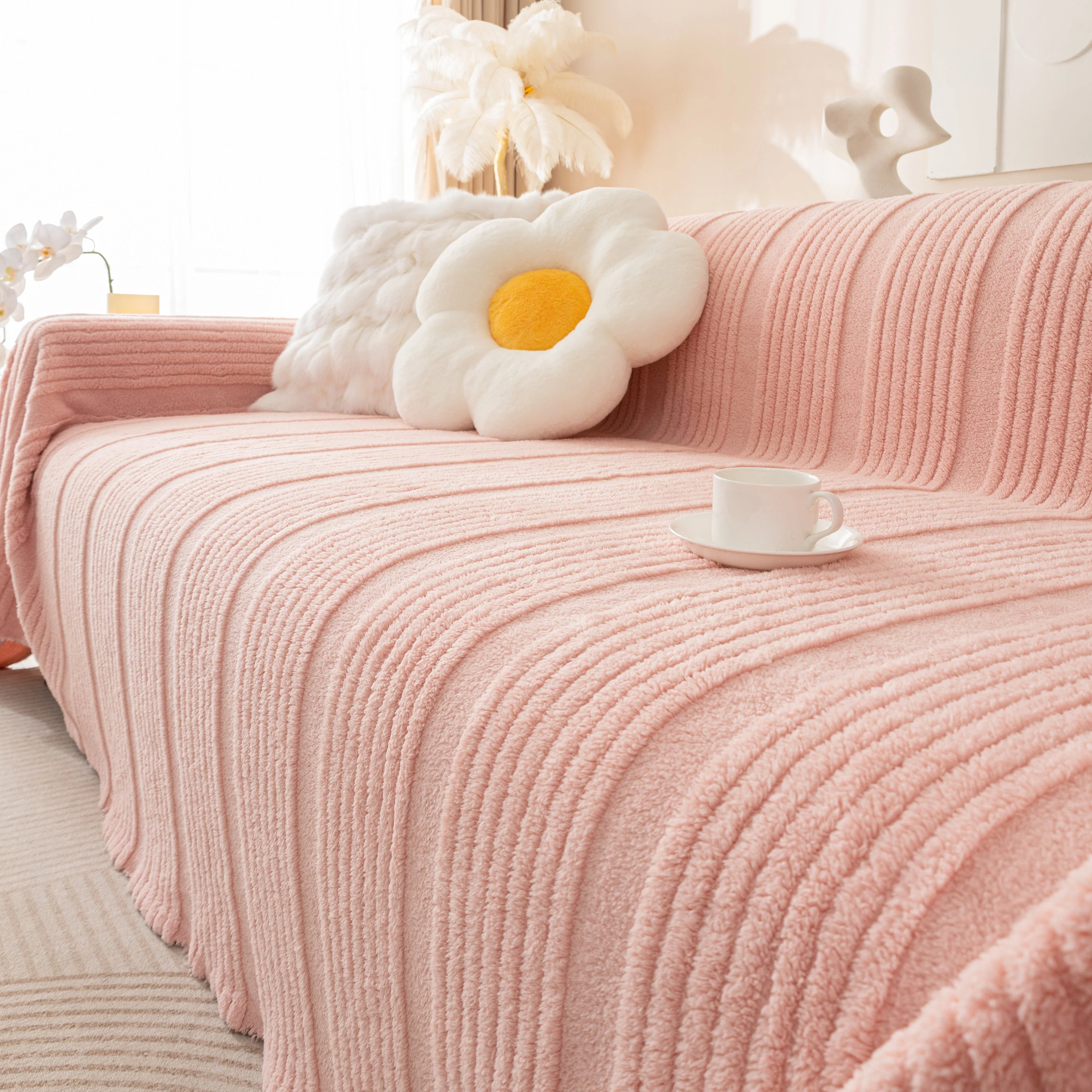 Luxury Oversized Soft Plush L Shape Couch Cover Sofa Throw Cover, Extra Large Blanket to Cover Couch - Image 34