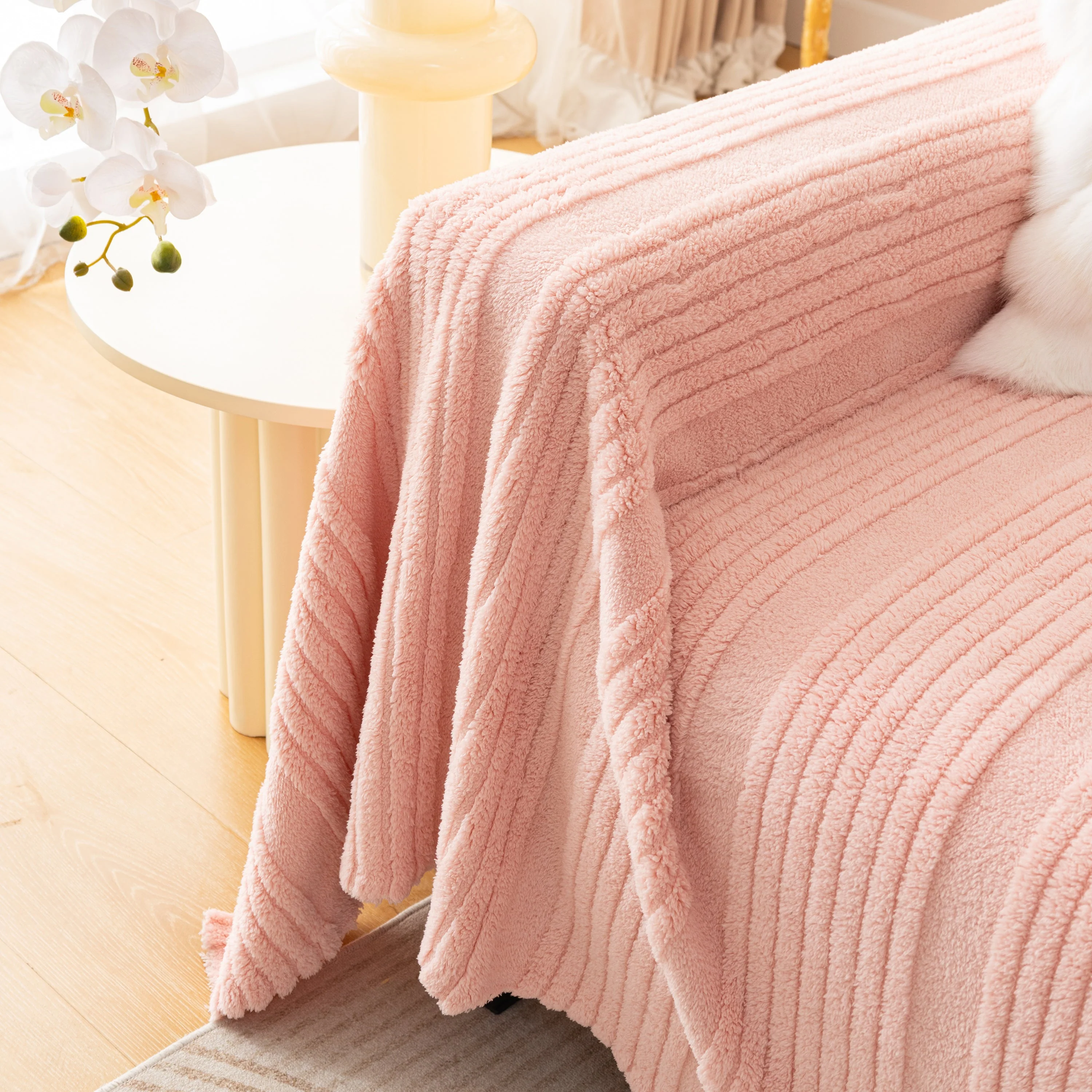 Luxury Oversized Soft Plush L Shape Couch Cover Sofa Throw Cover, Extra Large Blanket to Cover Couch - Image 35