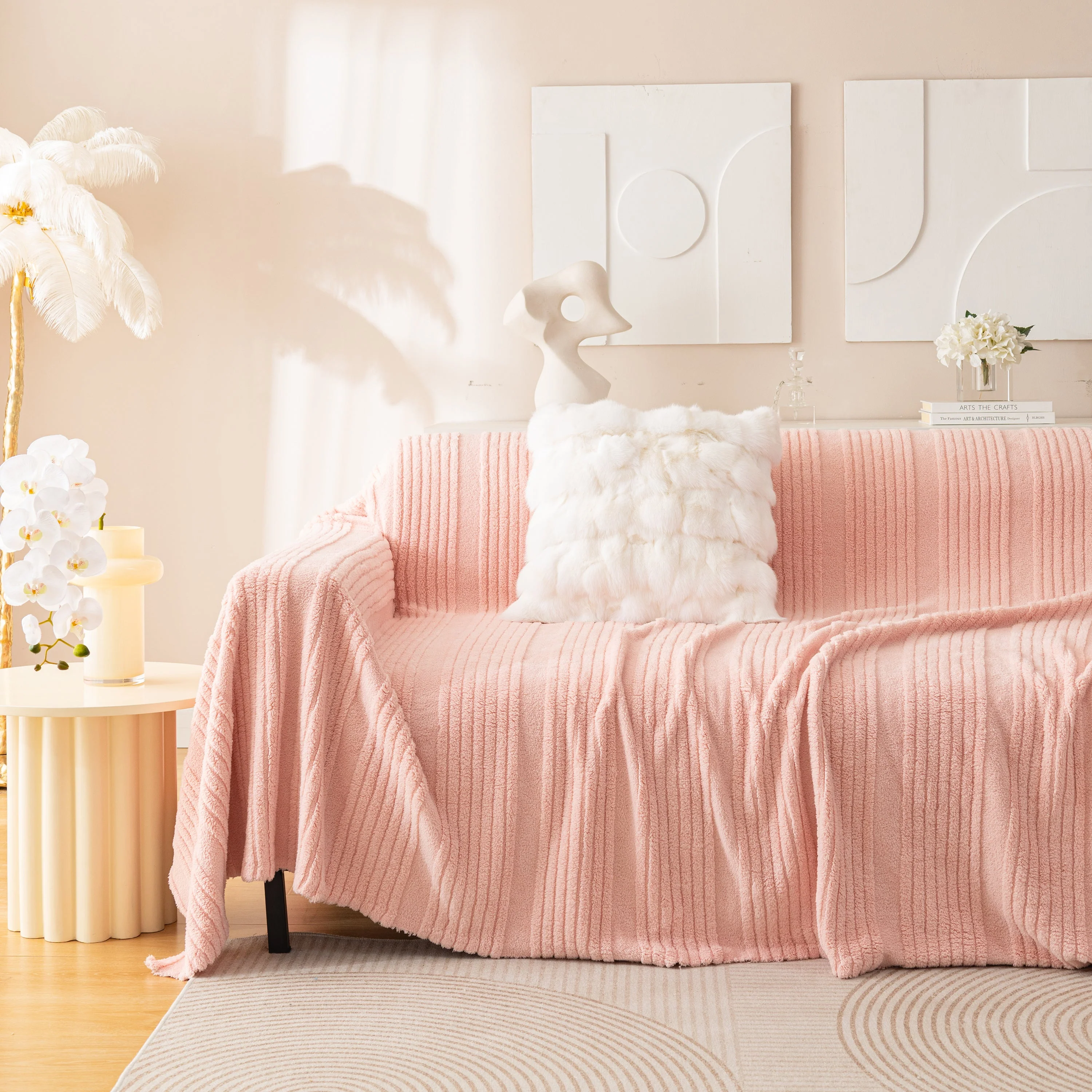 Luxury Oversized Soft Plush L Shape Couch Cover Sofa Throw Cover, Extra Large Blanket to Cover Couch - Image 39