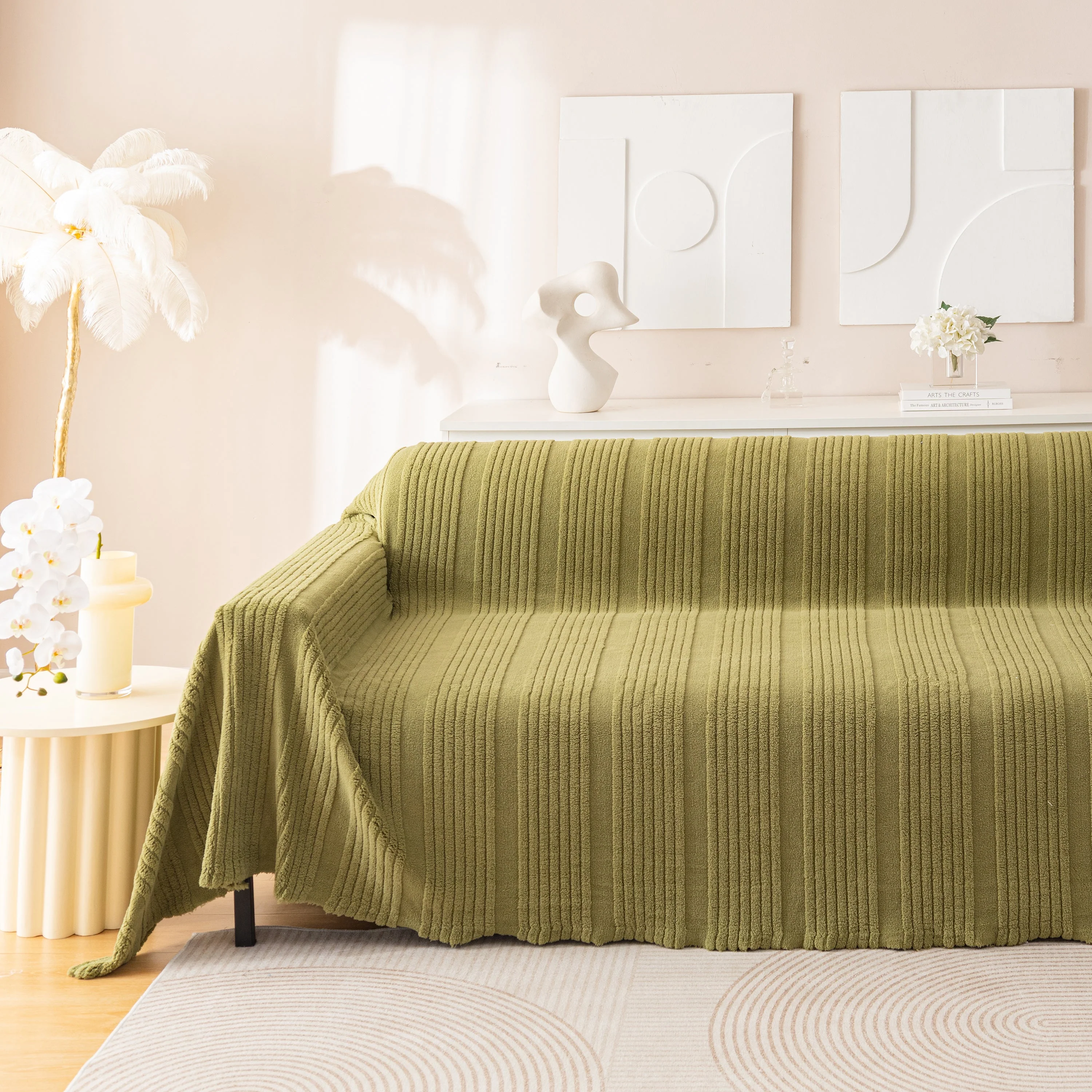 Luxury Oversized Soft Plush L Shape Couch Cover Sofa Throw Cover, Extra Large Blanket to Cover Couch - Image 47