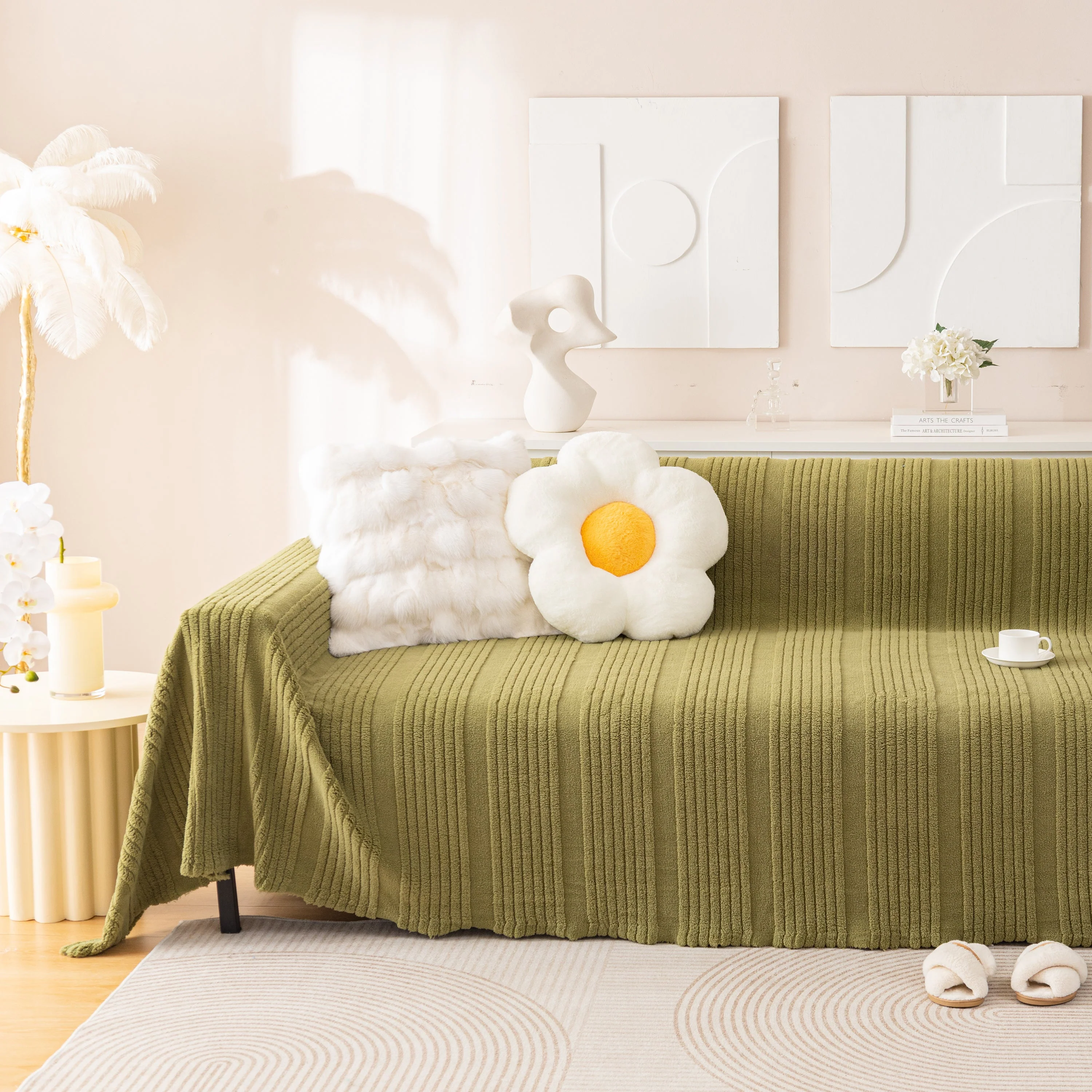 Luxury Oversized Soft Plush L Shape Couch Cover Sofa Throw Cover, Extra Large Blanket to Cover Couch - Image 48