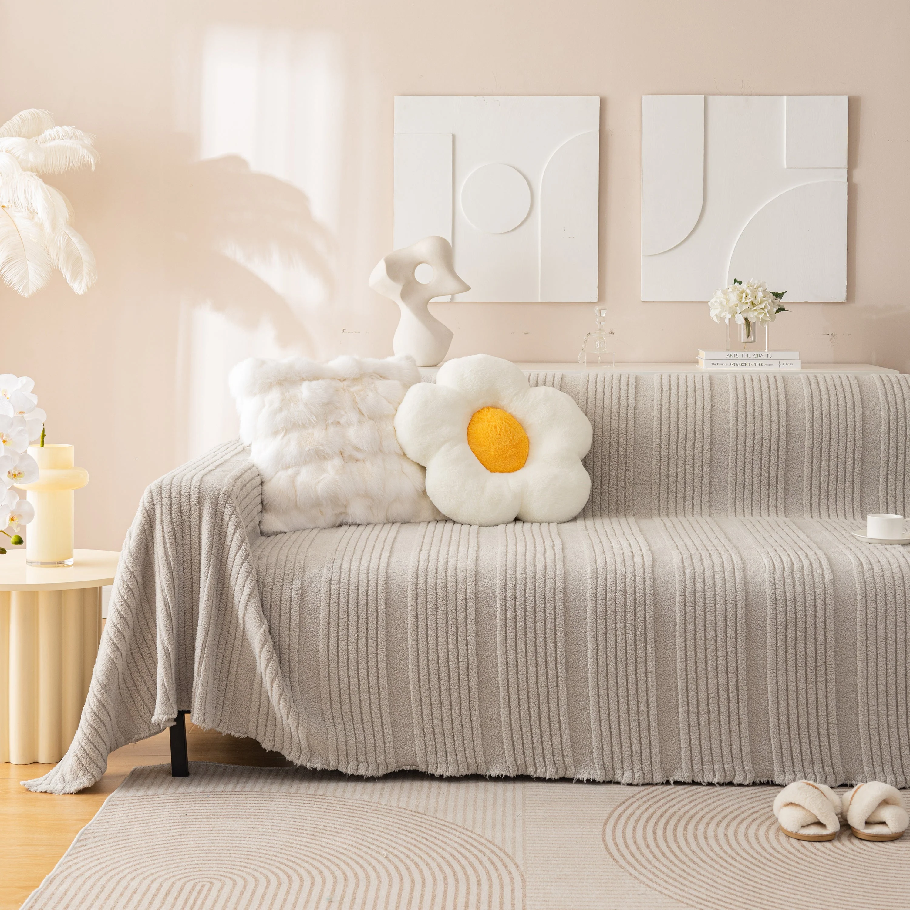 Luxury Oversized Soft Plush L Shape Couch Cover Sofa Throw Cover, Extra Large Blanket to Cover Couch - Image 7