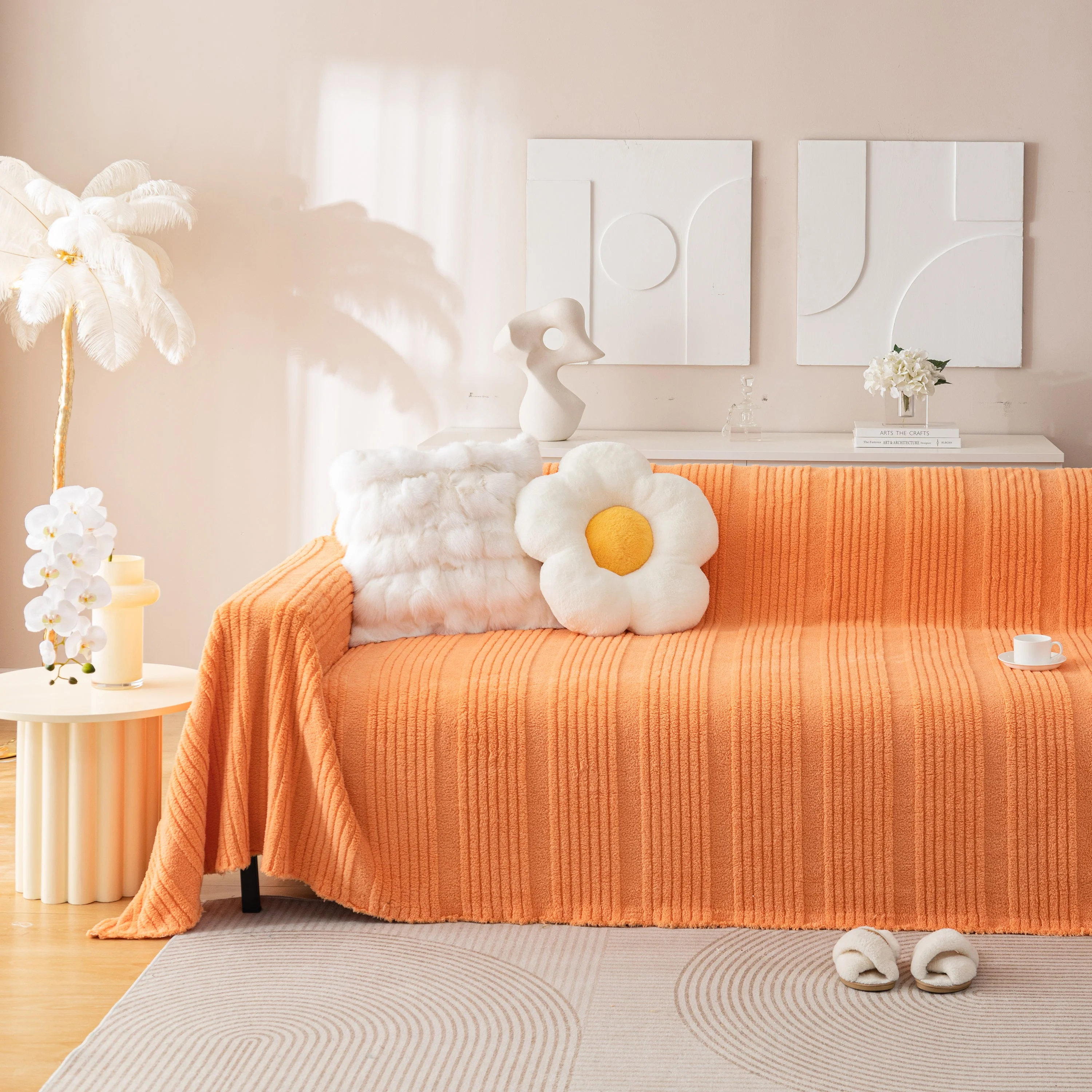 Luxury Oversized Soft Plush L Shape Couch Cover Sofa Throw Cover, Extra Large Blanket to Cover Couch - Image 71