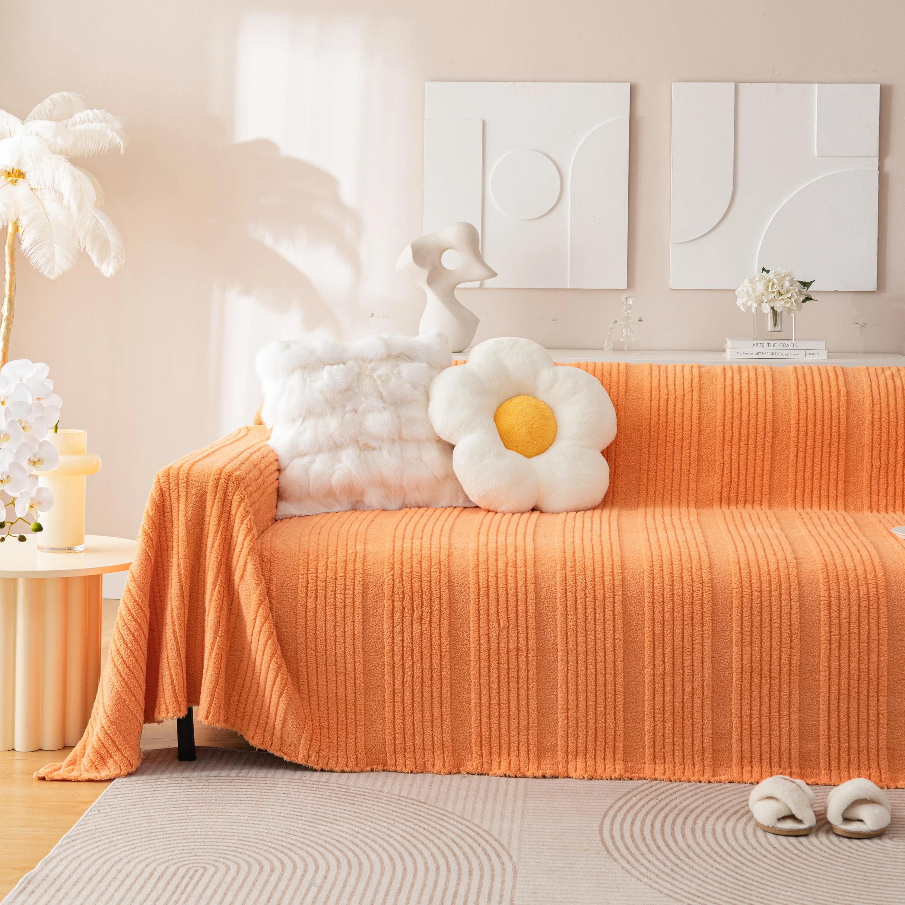Luxury Oversized Soft Plush L Shape Couch Cover Sofa Throw Cover, Extra Large Blanket to Cover Couch - Image 72