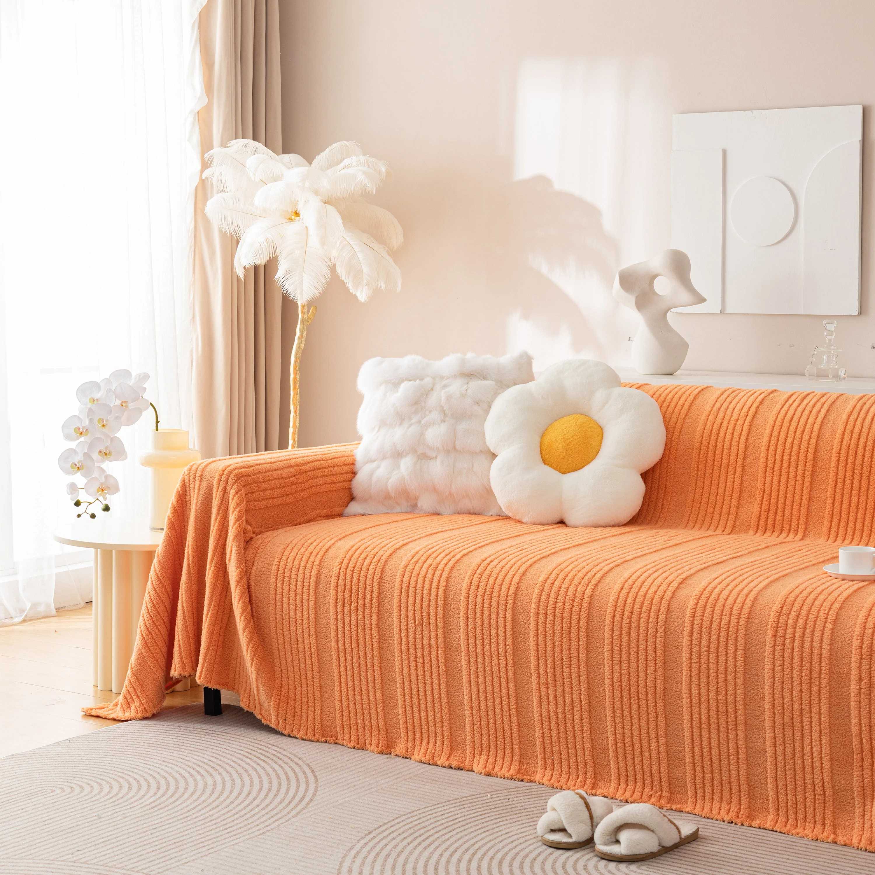 Luxury Oversized Soft Plush L Shape Couch Cover Sofa Throw Cover, Extra Large Blanket to Cover Couch - Image 73