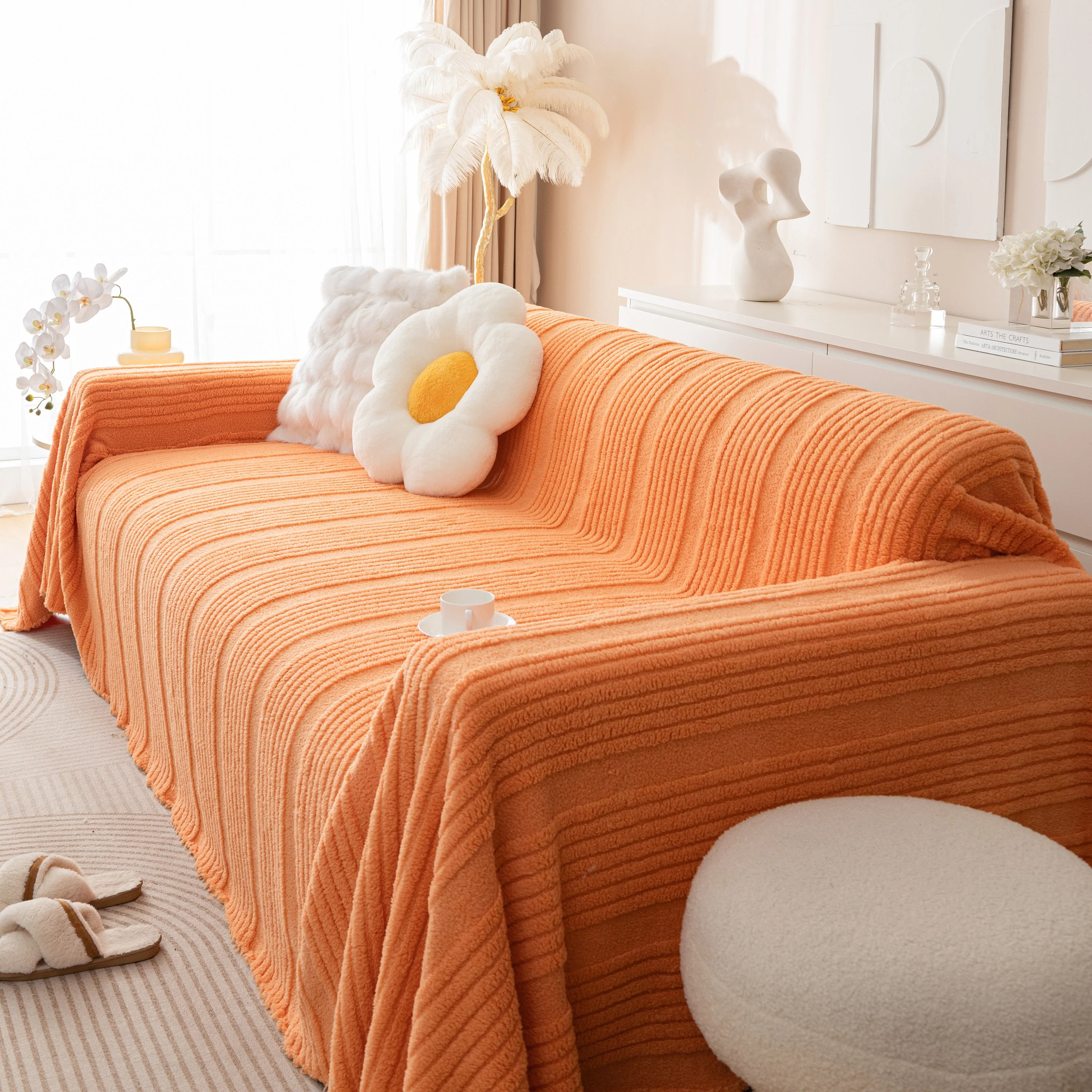 Luxury Oversized Soft Plush L Shape Couch Cover Sofa Throw Cover, Extra Large Blanket to Cover Couch - Image 77