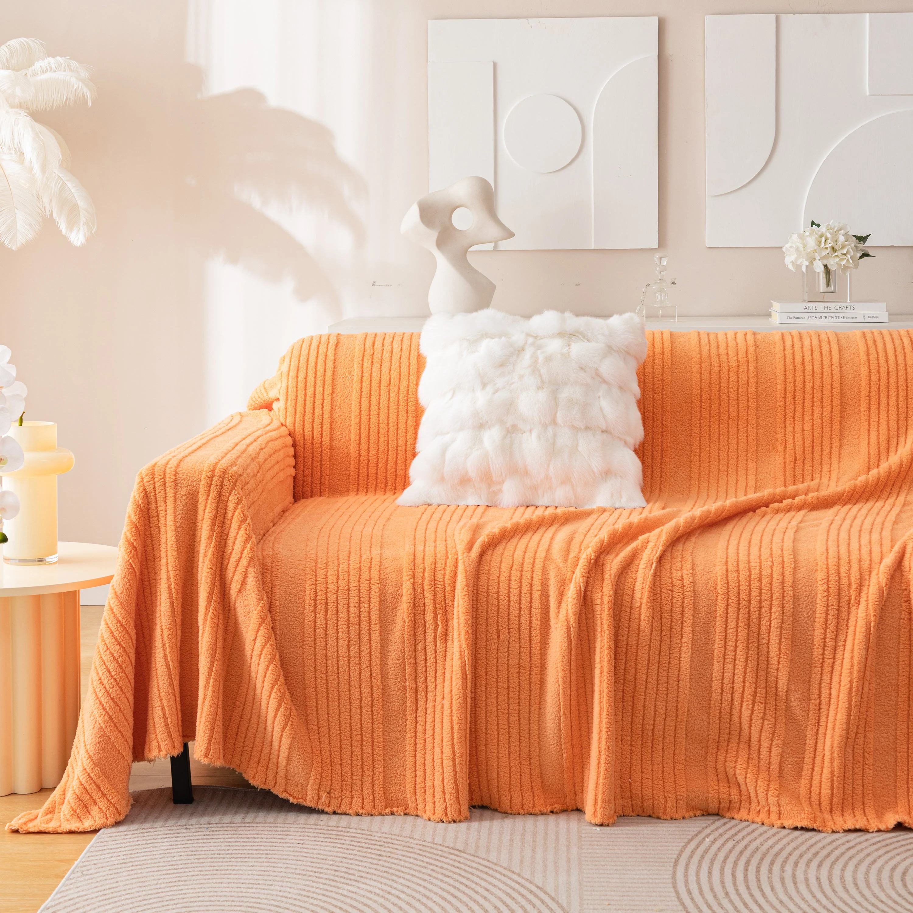 Luxury Oversized Soft Plush L Shape Couch Cover Sofa Throw Cover, Extra Large Blanket to Cover Couch - Image 86