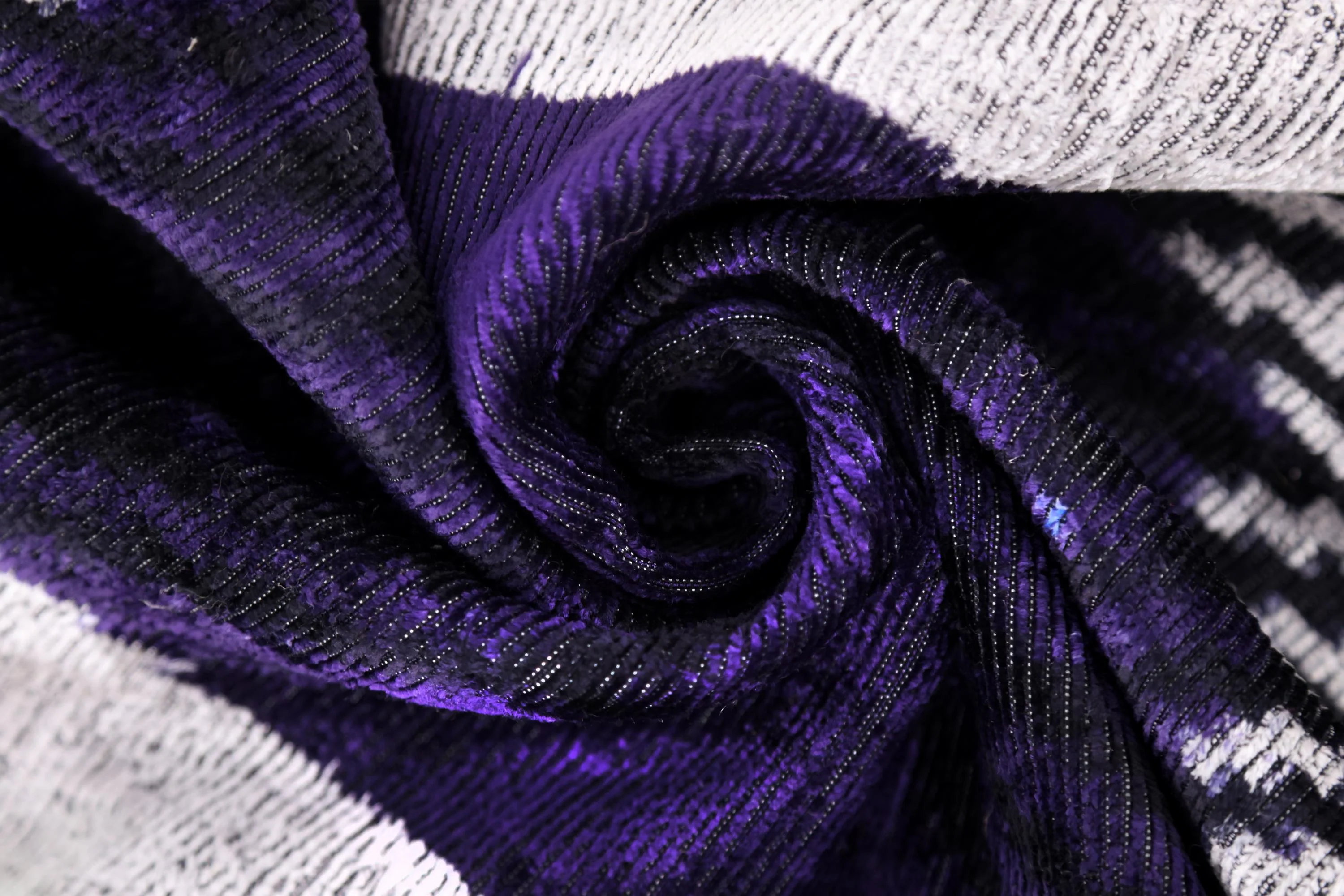 Luxury Purple Silk Velvet Throw Pillow 16x24 – Handmade Modern Geometric Lumbar - Image 7
