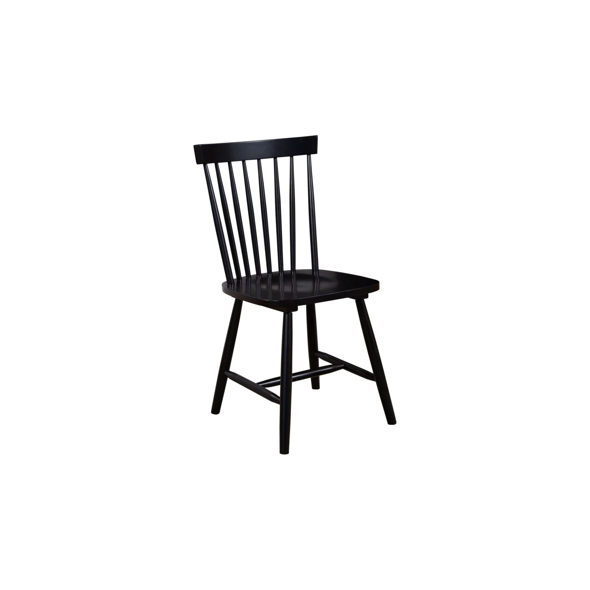 Lyra Set of 2 Windsor Chairs, Black - Image 2