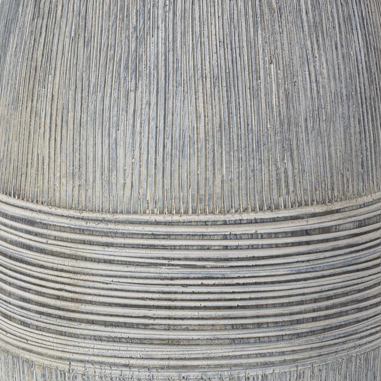 Mabayo Ribbed White Ceramic Table Lamp - Image 5