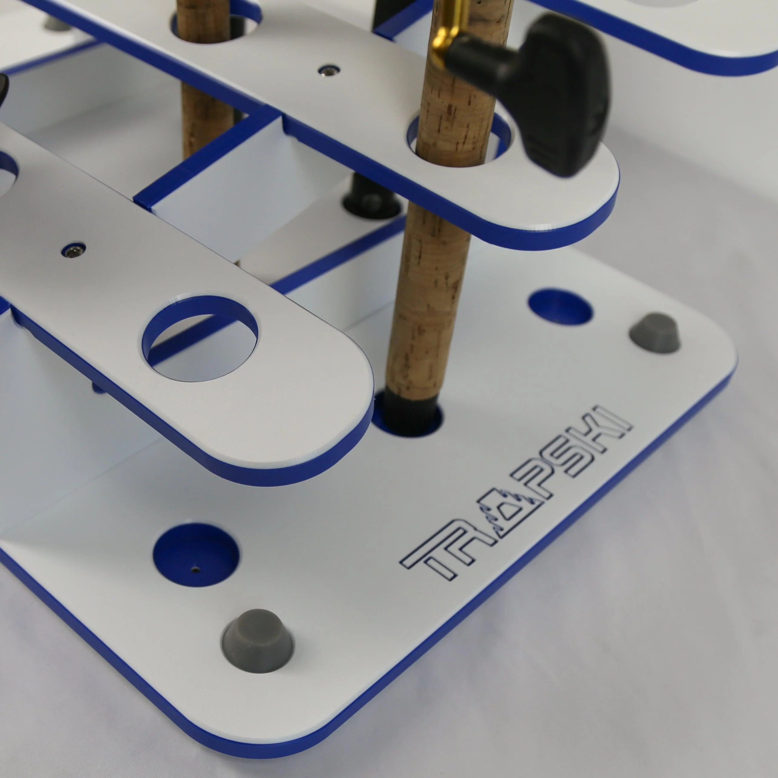 Made in the USA Fishing Rod Rack | 12 Pole Waterproof Wash-down | Dock, Garage, Boat, Storage - Image 4