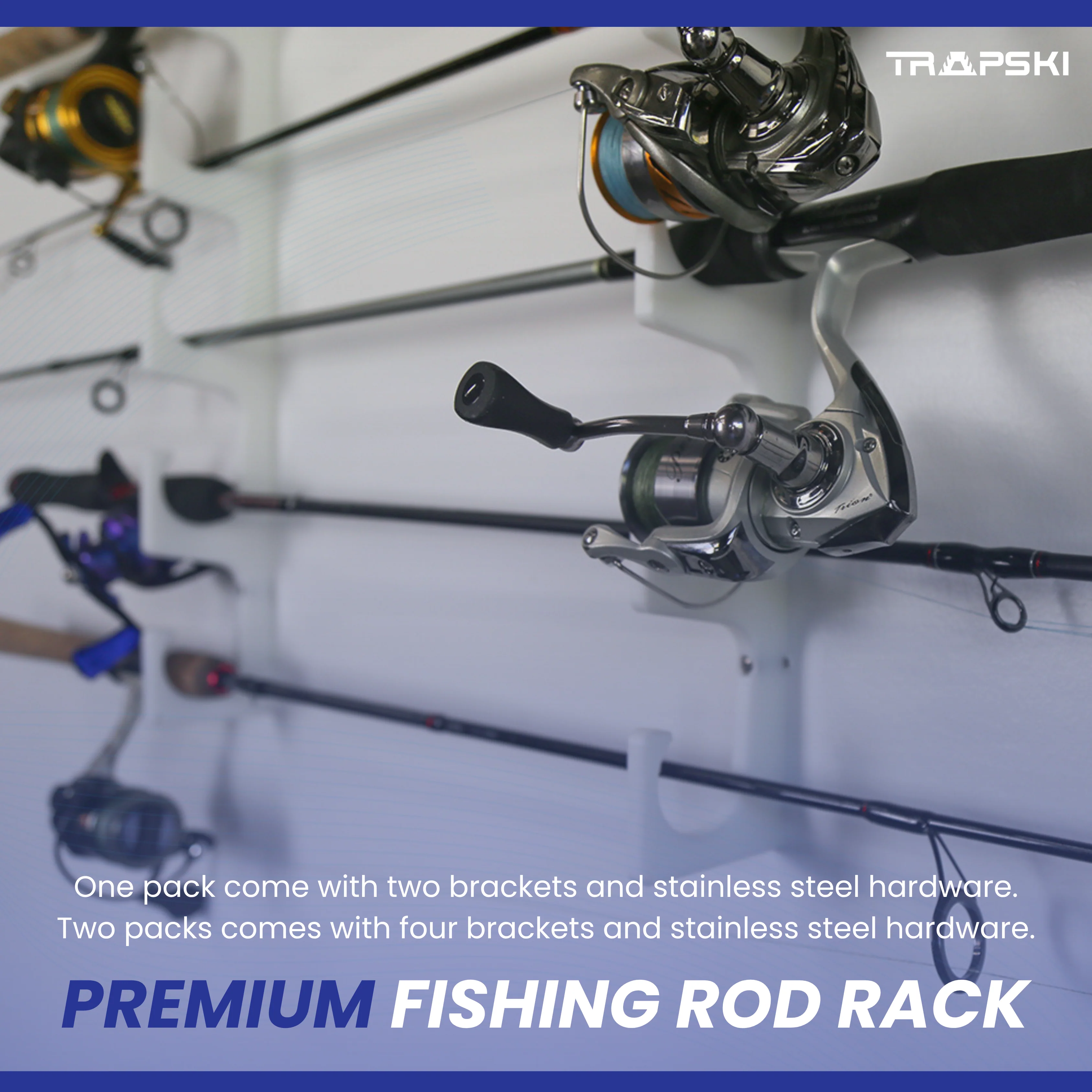Made in the USA Fishing Rod Rack | Wall or Ceiling Mounted - Image 10