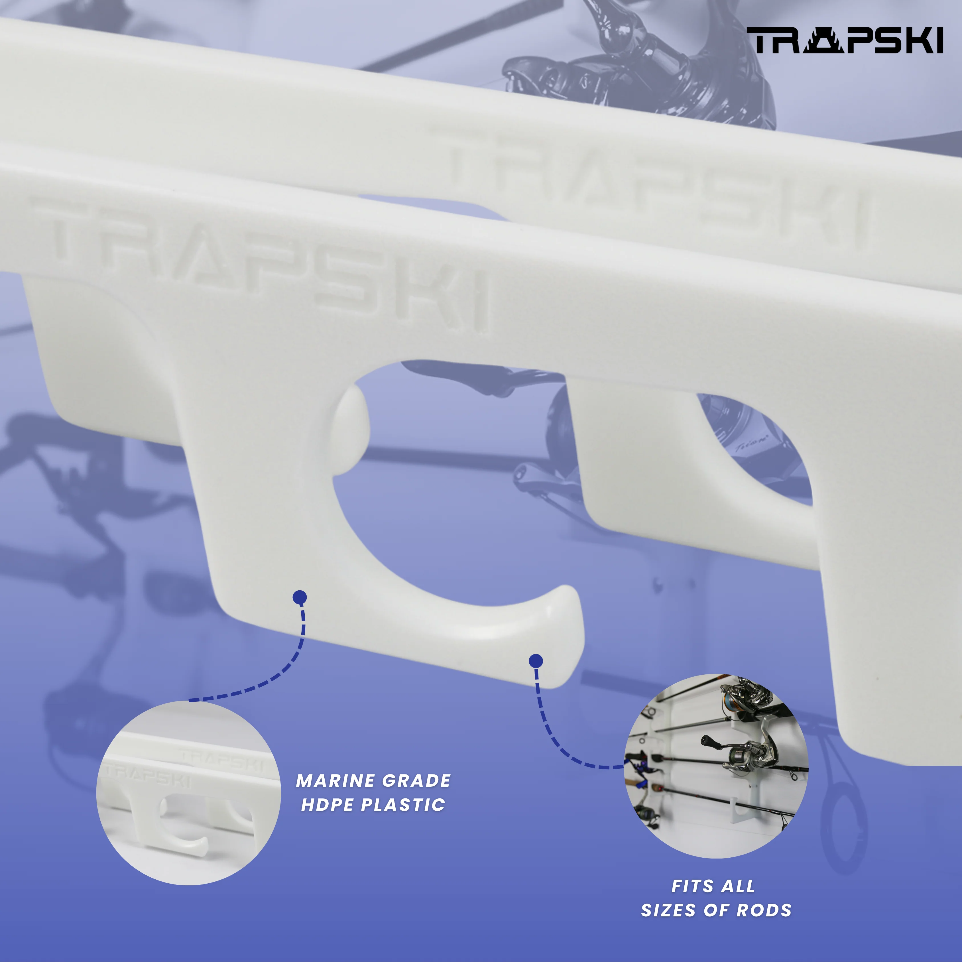 Made in the USA Fishing Rod Rack | Wall or Ceiling Mounted - Image 11